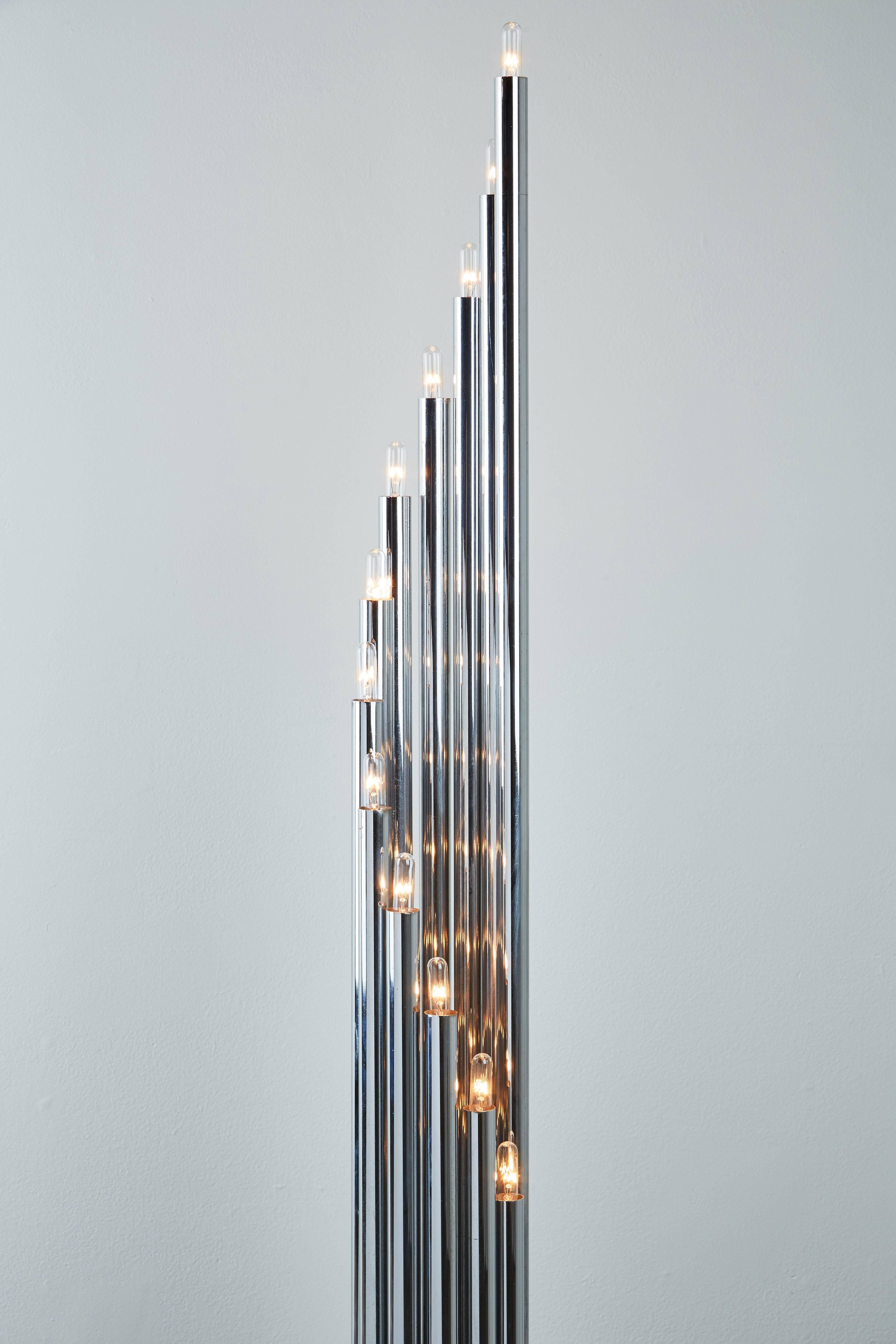 Modern Chrome Goffredo Reggiani Floor Lamp