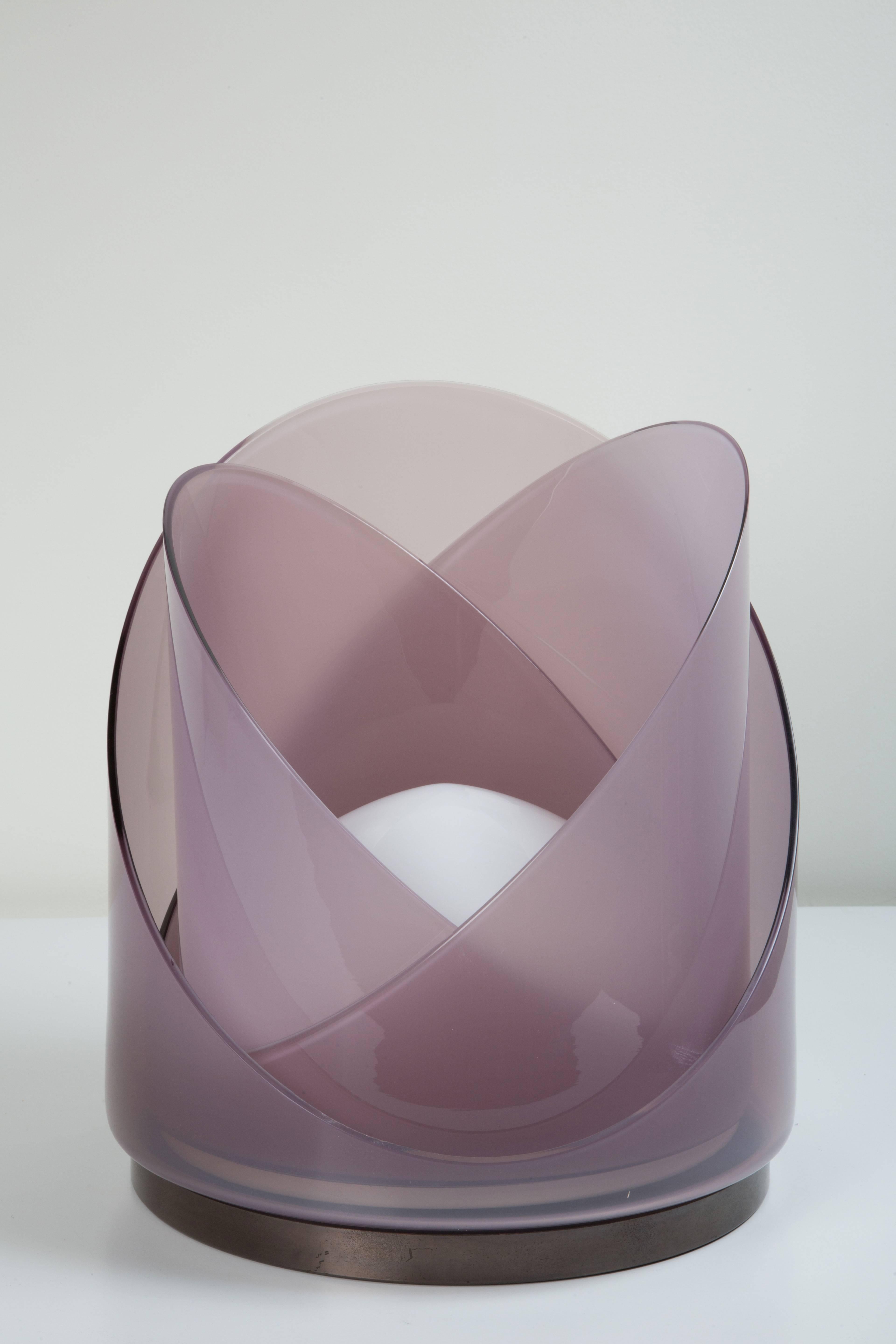 Italian Model  LT300 Glass Table Lamp by Carlo Nason for Mazzega