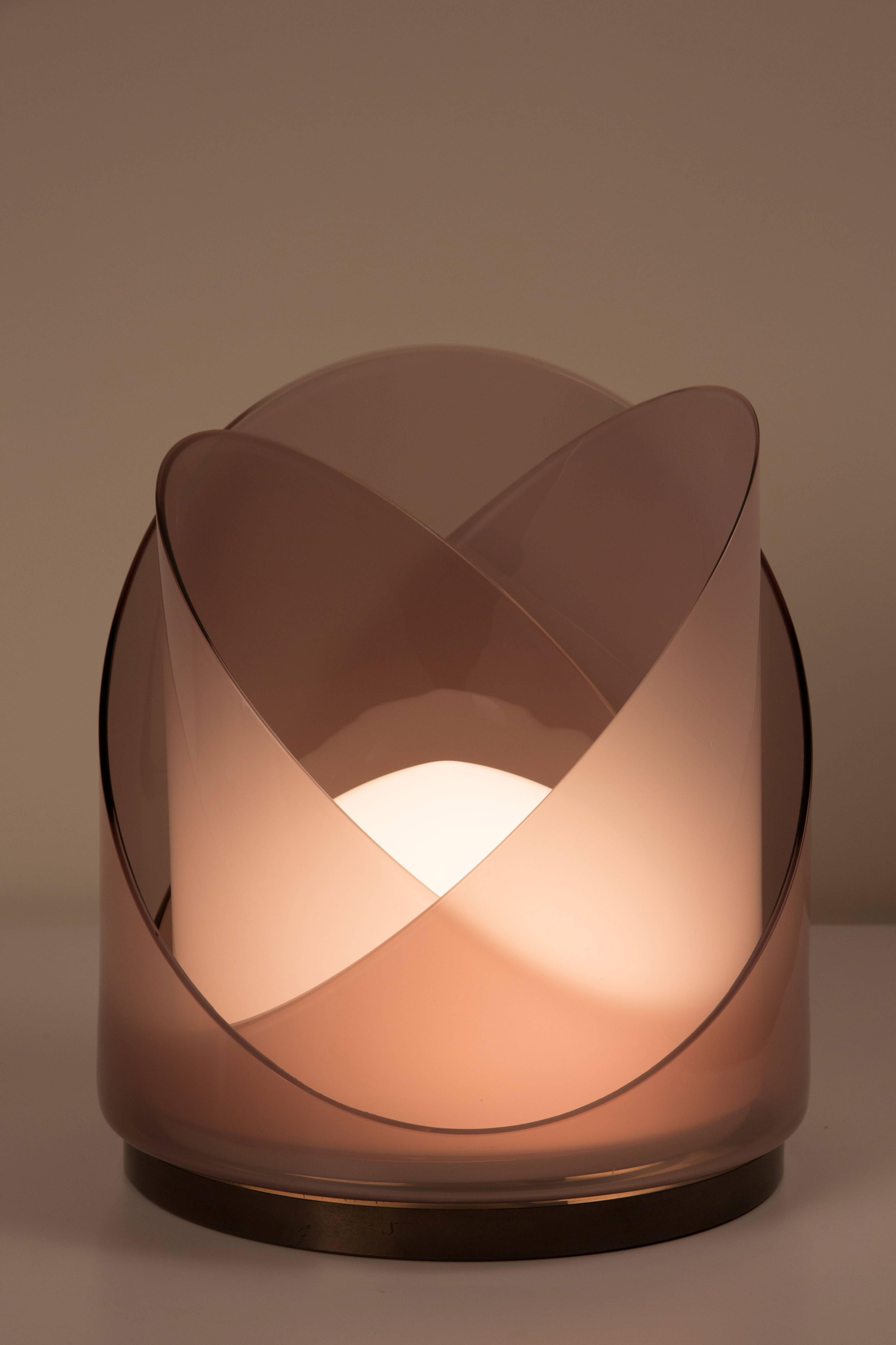 Mid-Century Modern Model  LT300 Glass Table Lamp by Carlo Nason for Mazzega