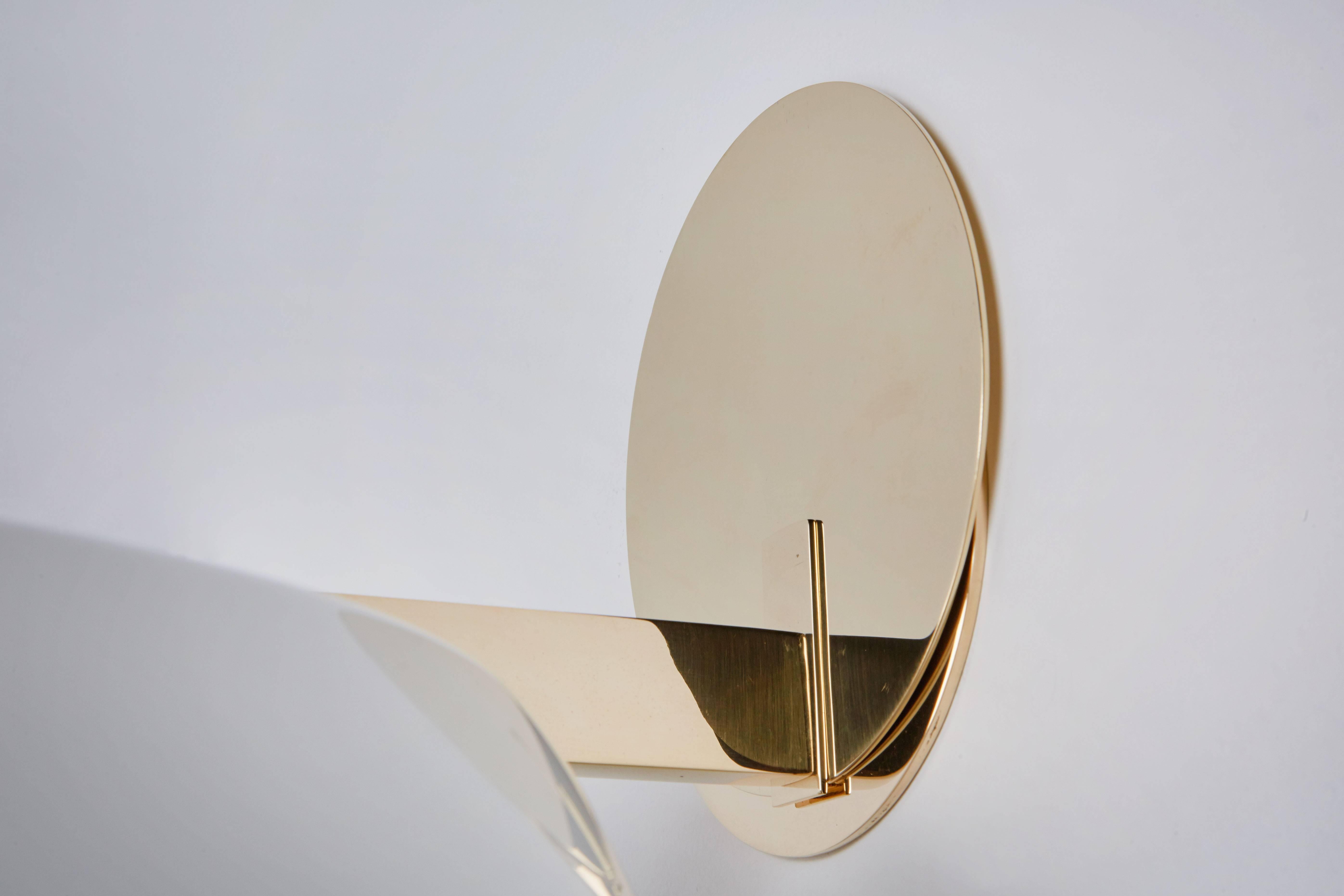 Brass Clinio Wall Lights by Vico Magistretti for Artemide
