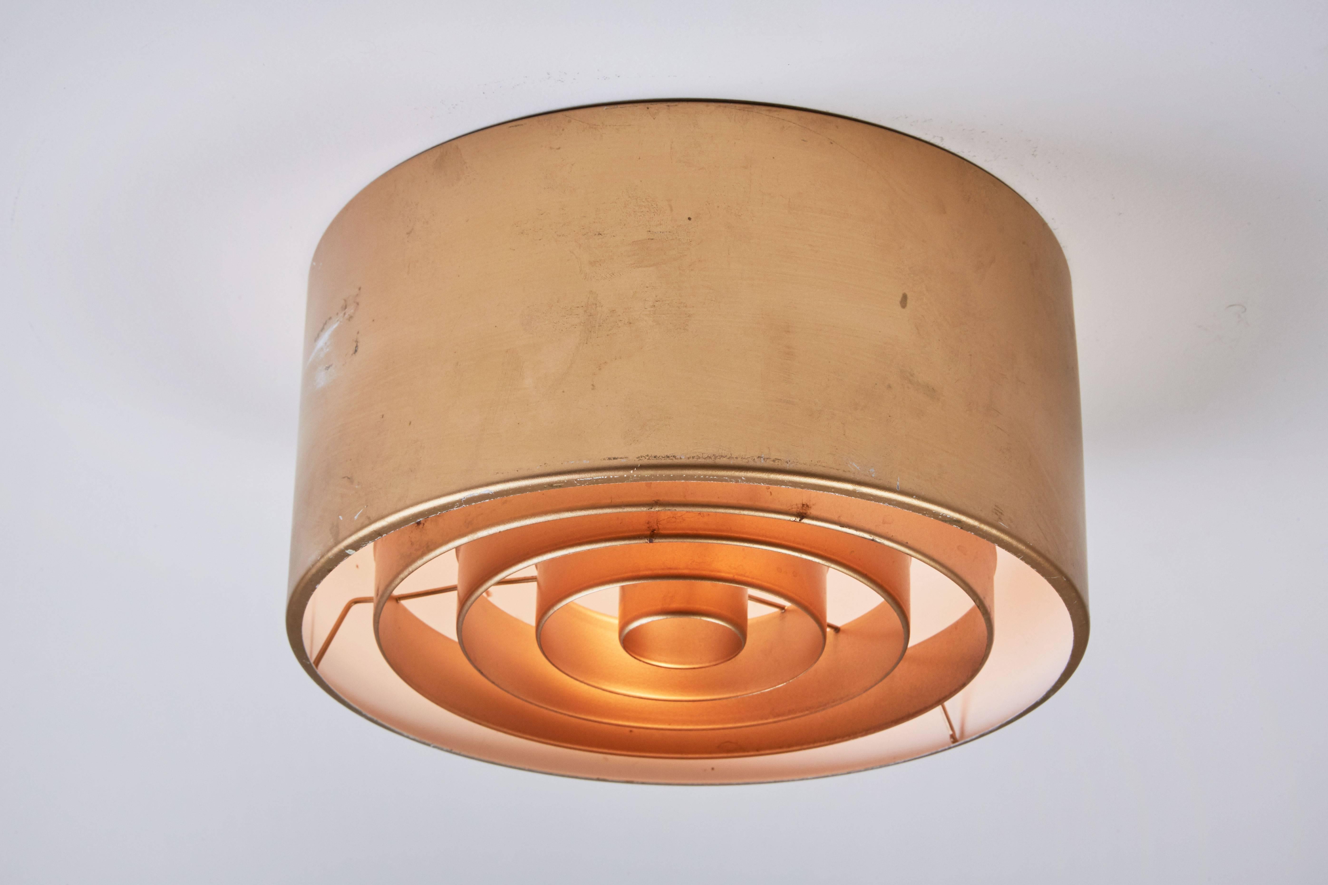 Bronzed Two Model 971-135/25 Ceiling Lights by Yki Nummi for Stockmann Orno