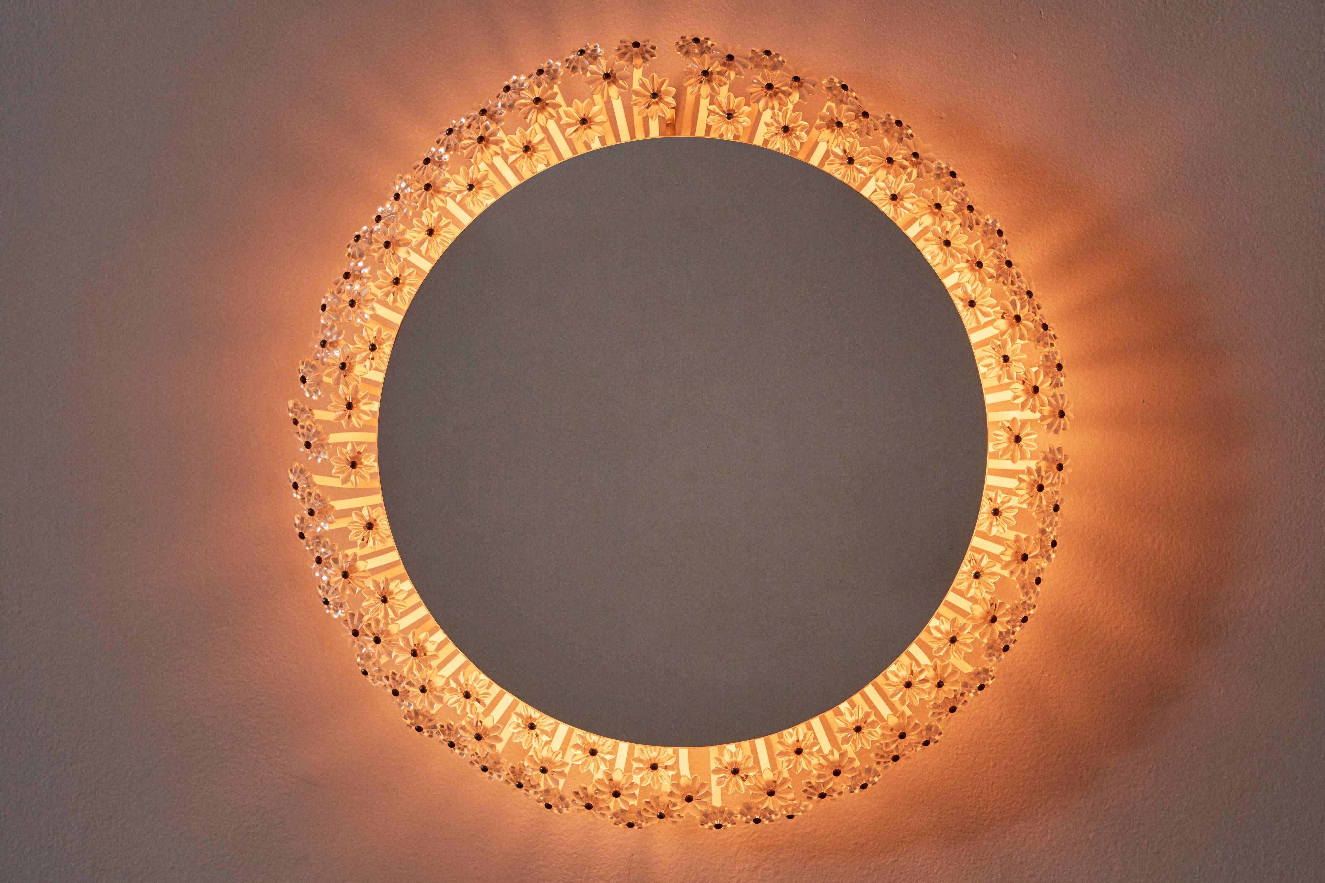 Austrian Illuminated Mirror/Wall Light by Emil Stejnar for Rupert Nikoll