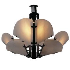 Quarte De Rond Ceiling Light by Pierre Chareau 1