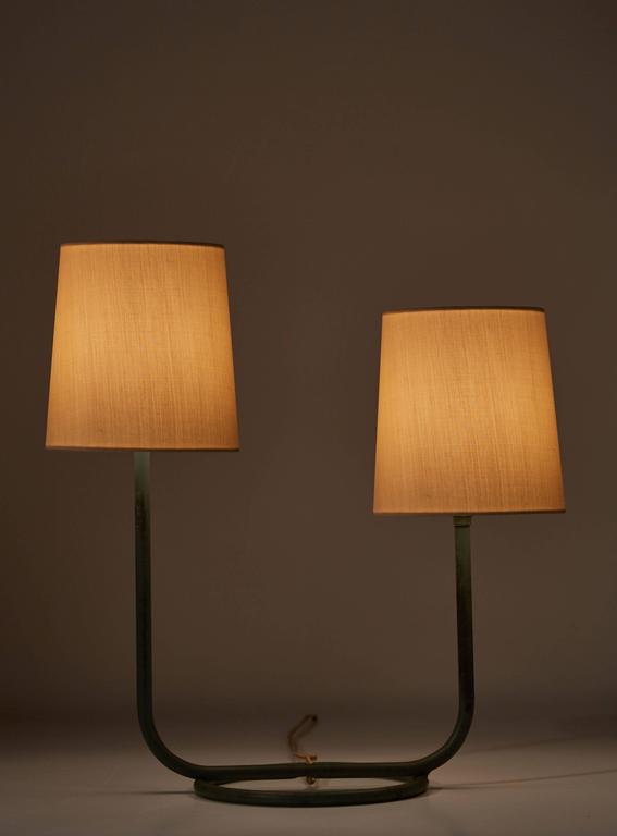 Double Arm Table Lamp by Kurt Versen at 1stDibs