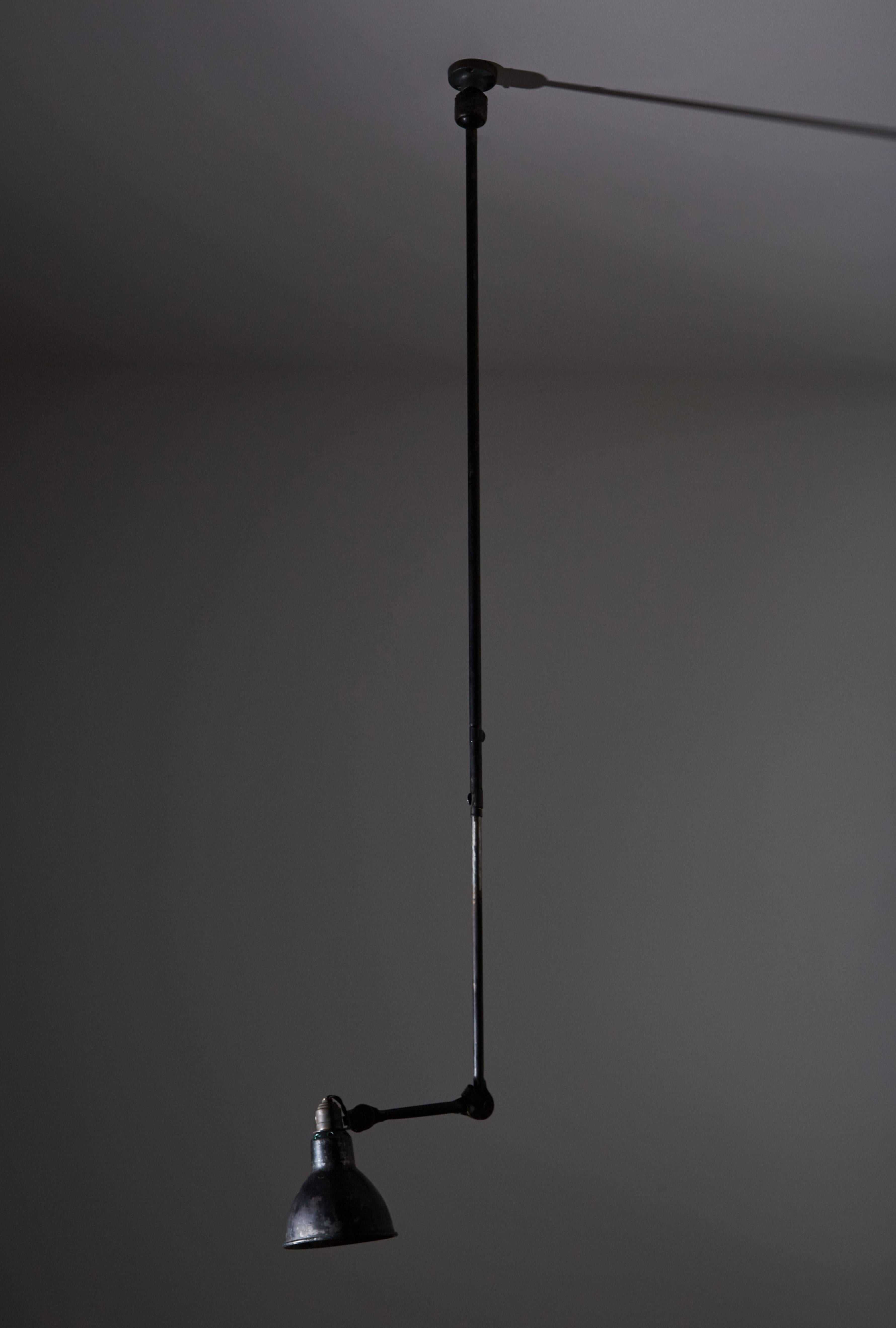 Industrial Model No. 302 Adjustable Ceiling Light by Gras Ravel