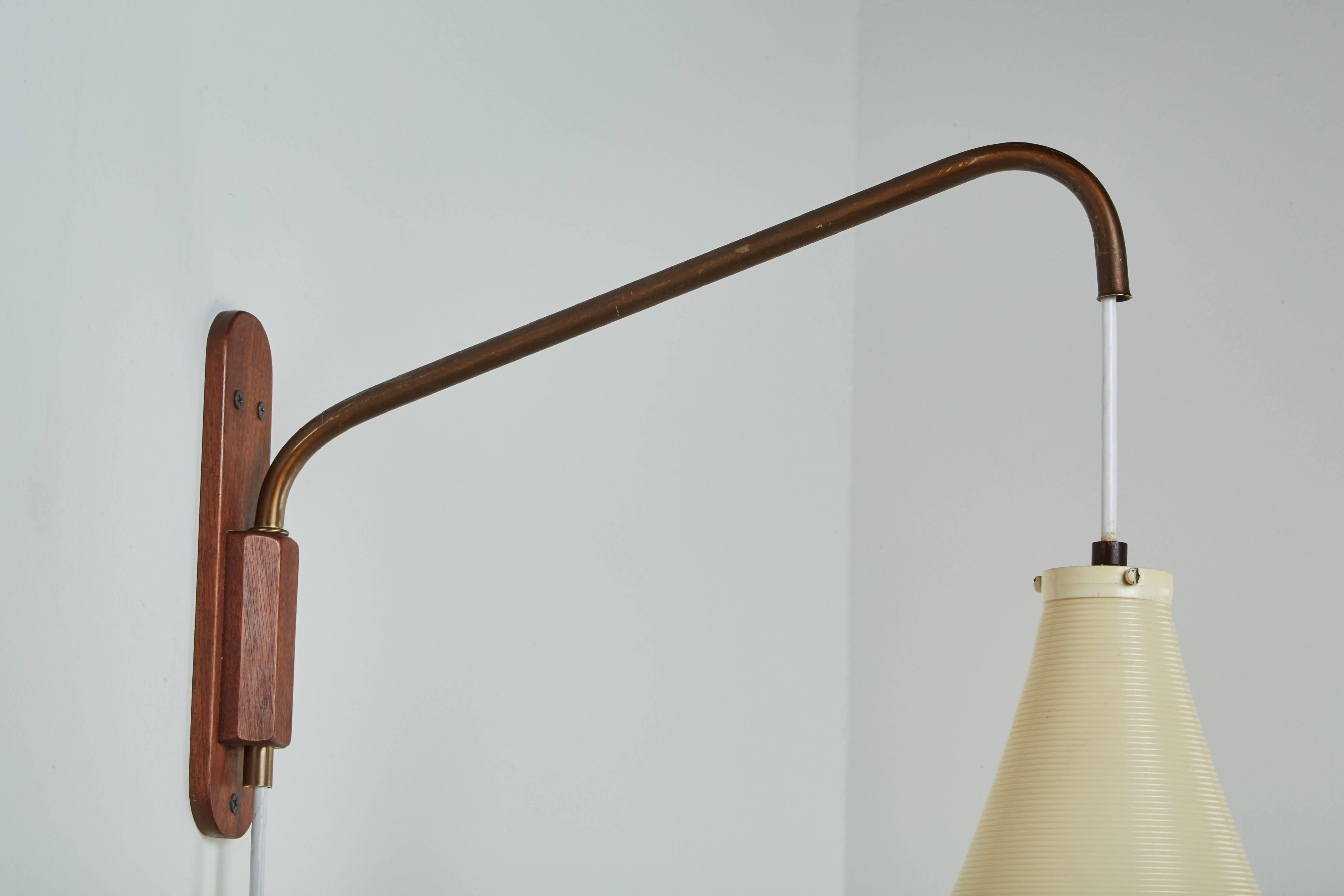 Wood Adjustable Wall Light by Heifetz Rotalflex