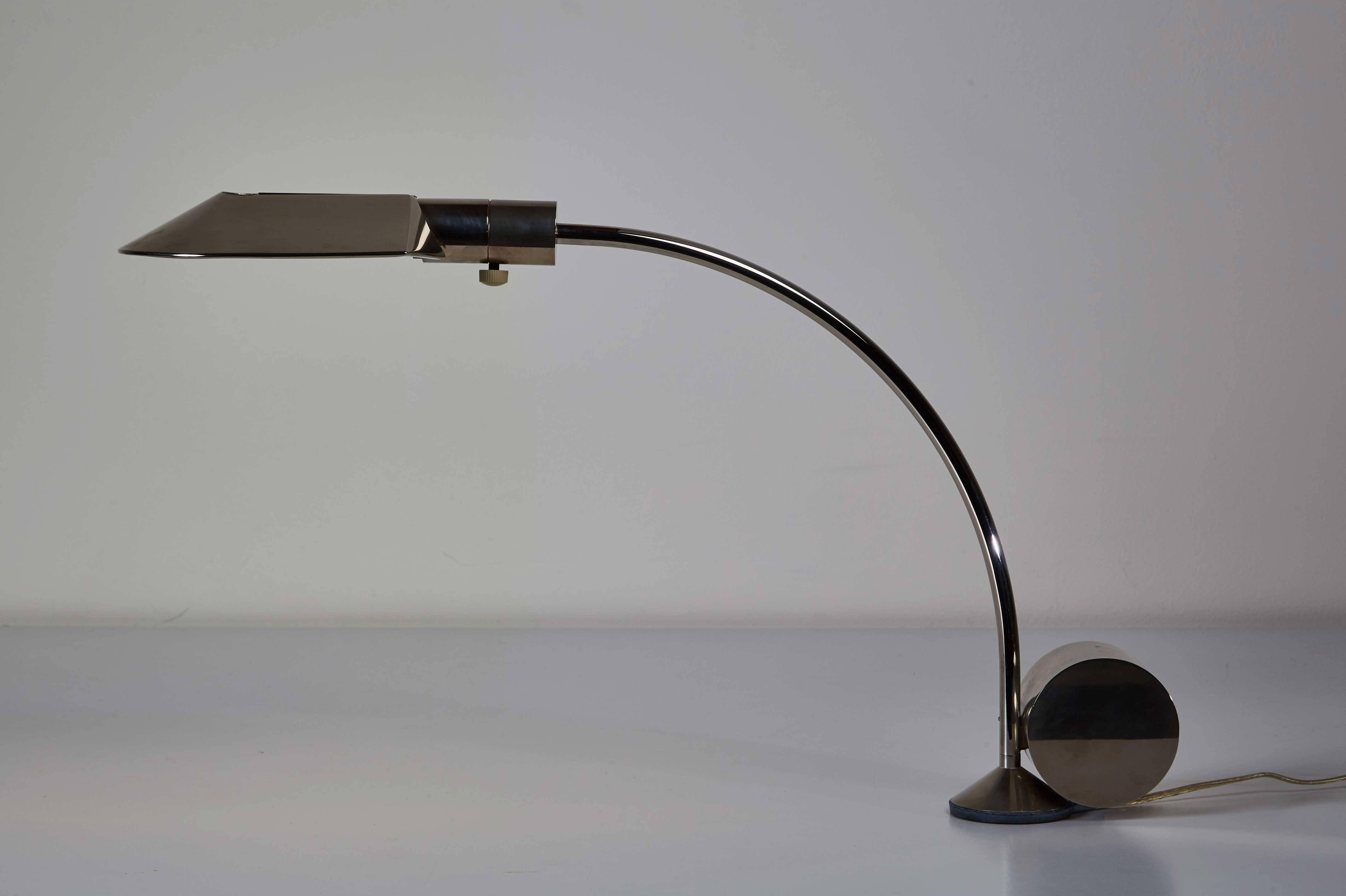American Early Period Chrome Table Lamp by Cedric Hartman