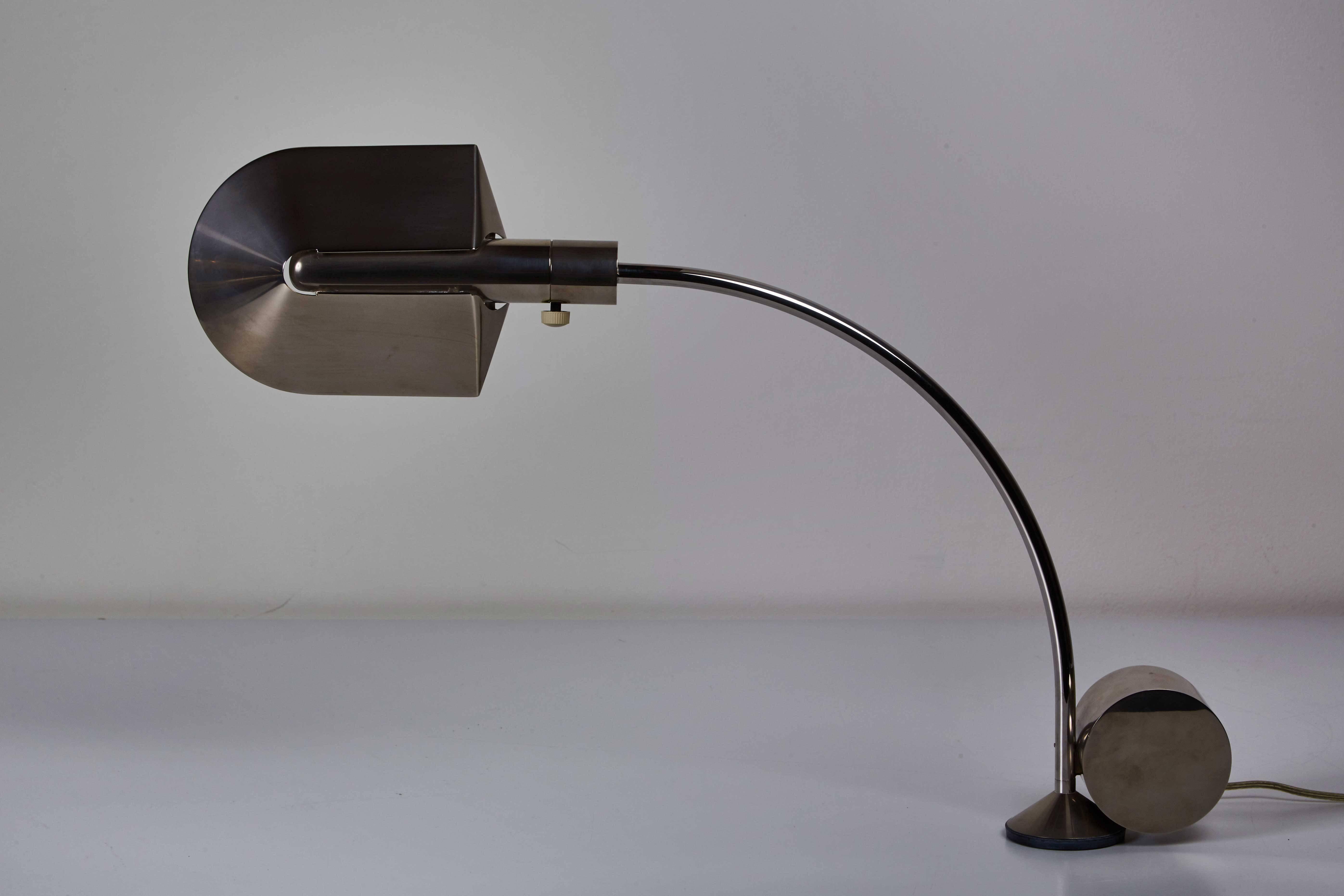 Plated Early Period Chrome Table Lamp by Cedric Hartman