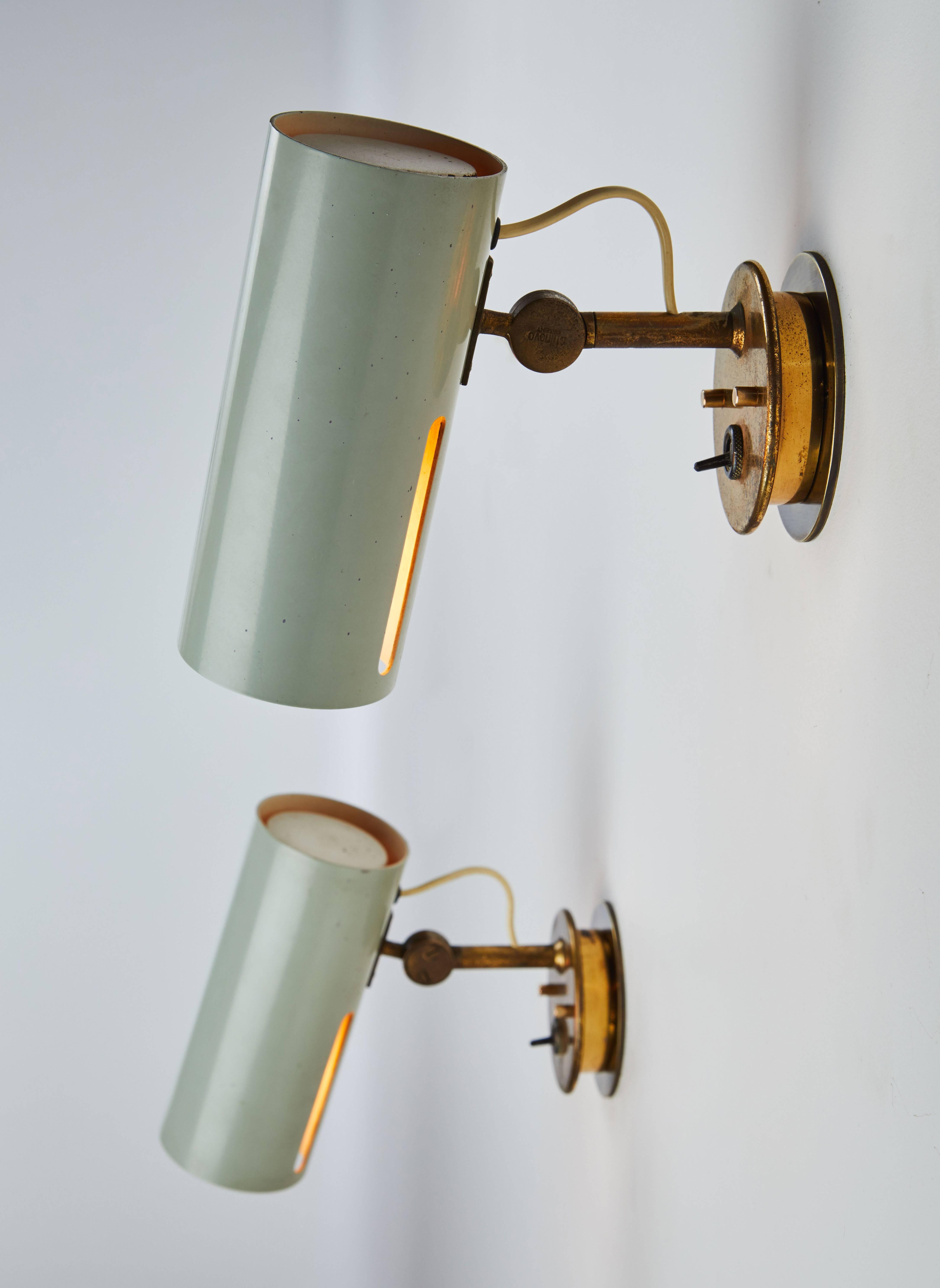 Pair of Articulating Sconces by Stilnovo In Excellent Condition In Los Angeles, CA
