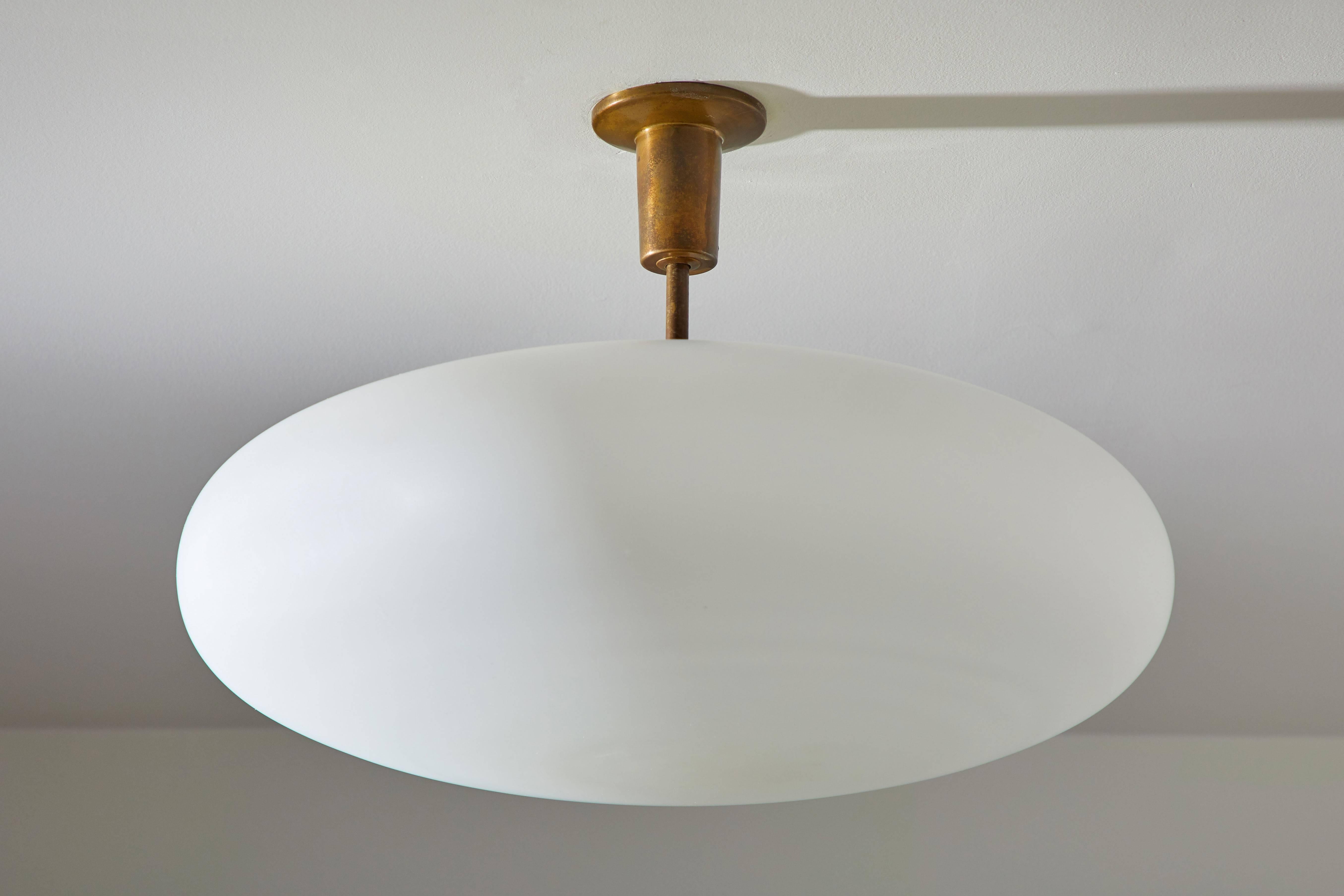 Flush Mount Ceiling Light by Angelo Lelli for Arredoluce In Excellent Condition In Los Angeles, CA