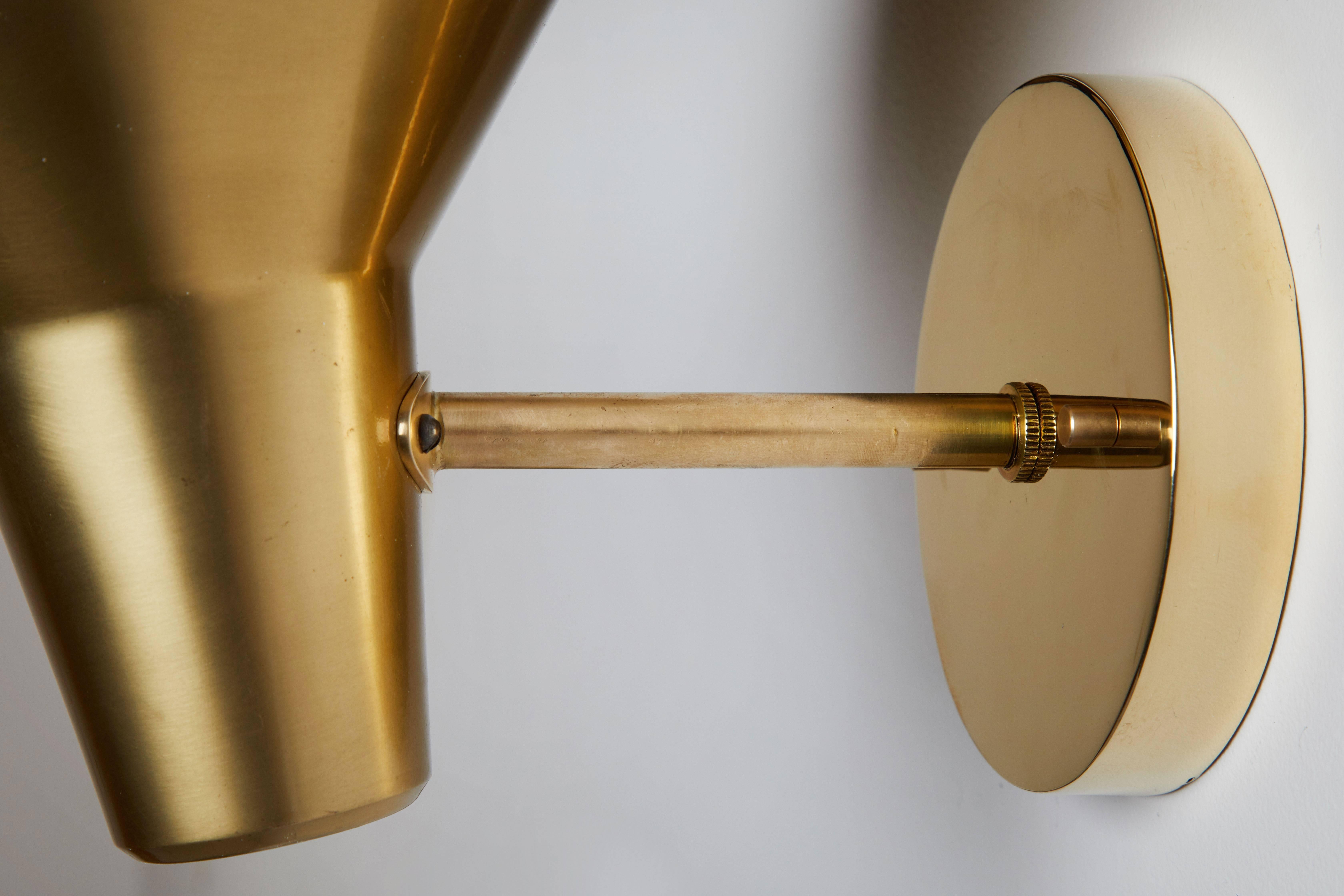 Pair of Brass Sconces by Hans Bergström for Atelje Lyktan 1