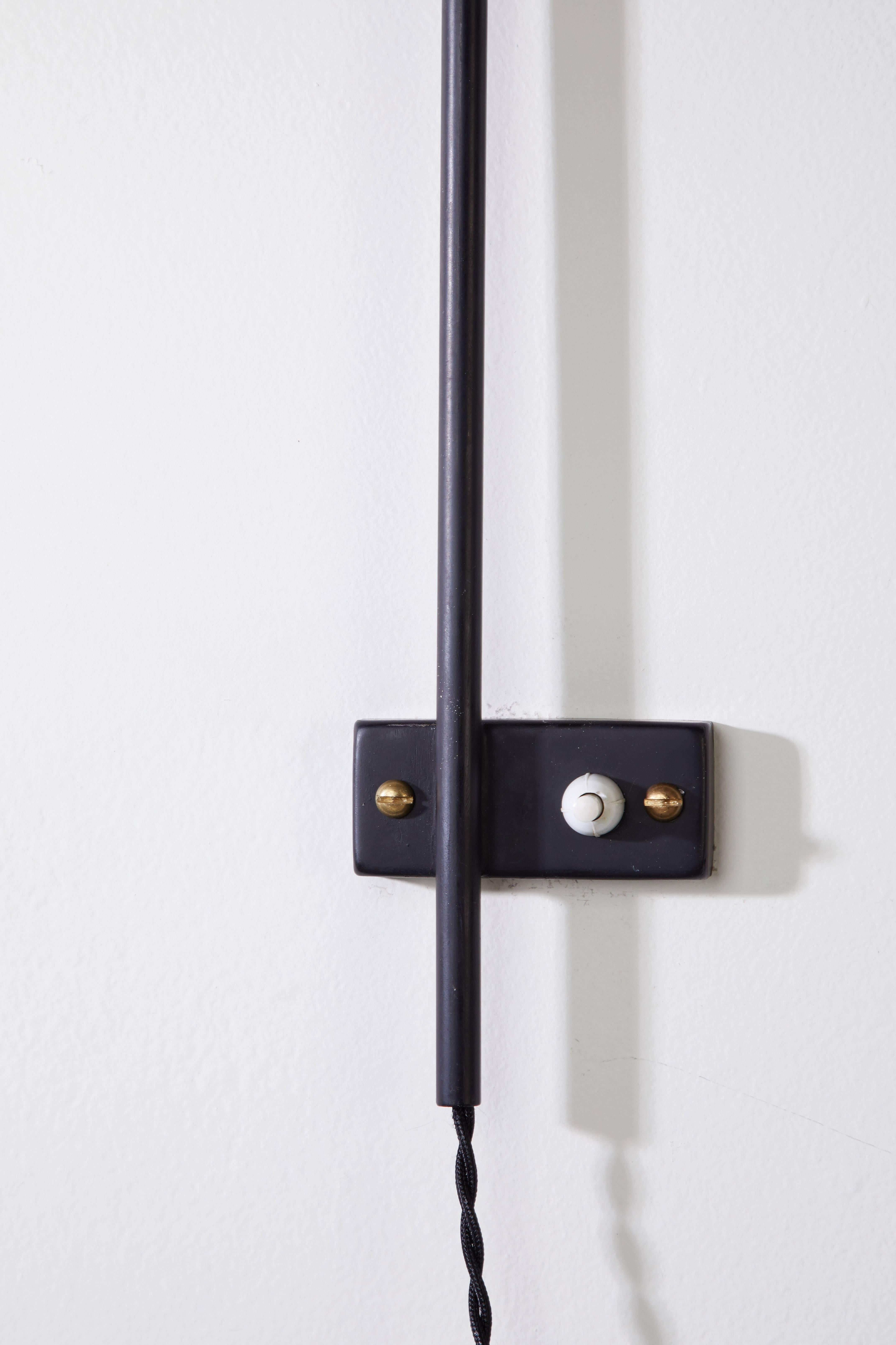 Metal Pair of Articulating Wall Lights by G.C.M.E.