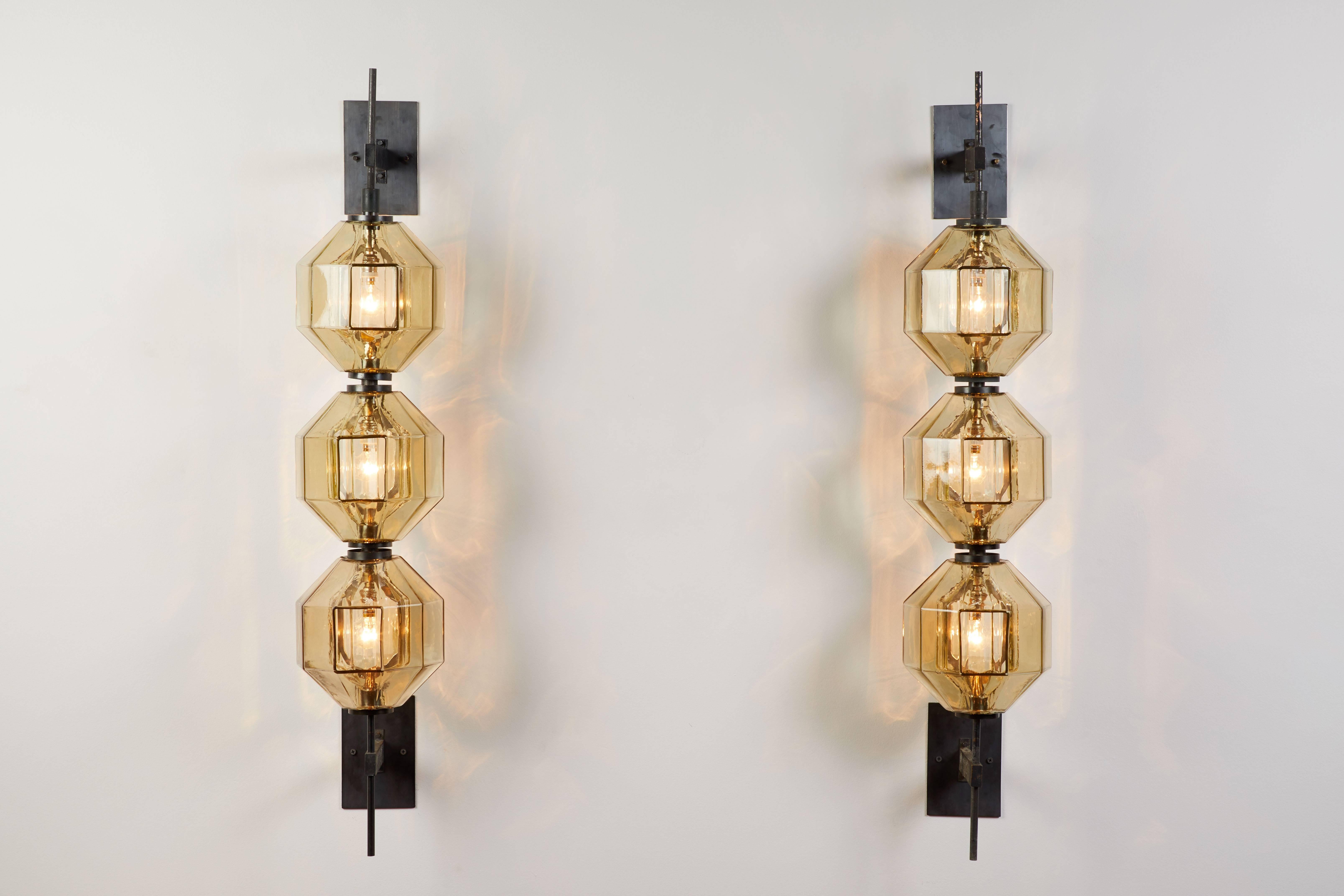 Mid-Century Modern Rare Pair of Wall Lights by Vistosi