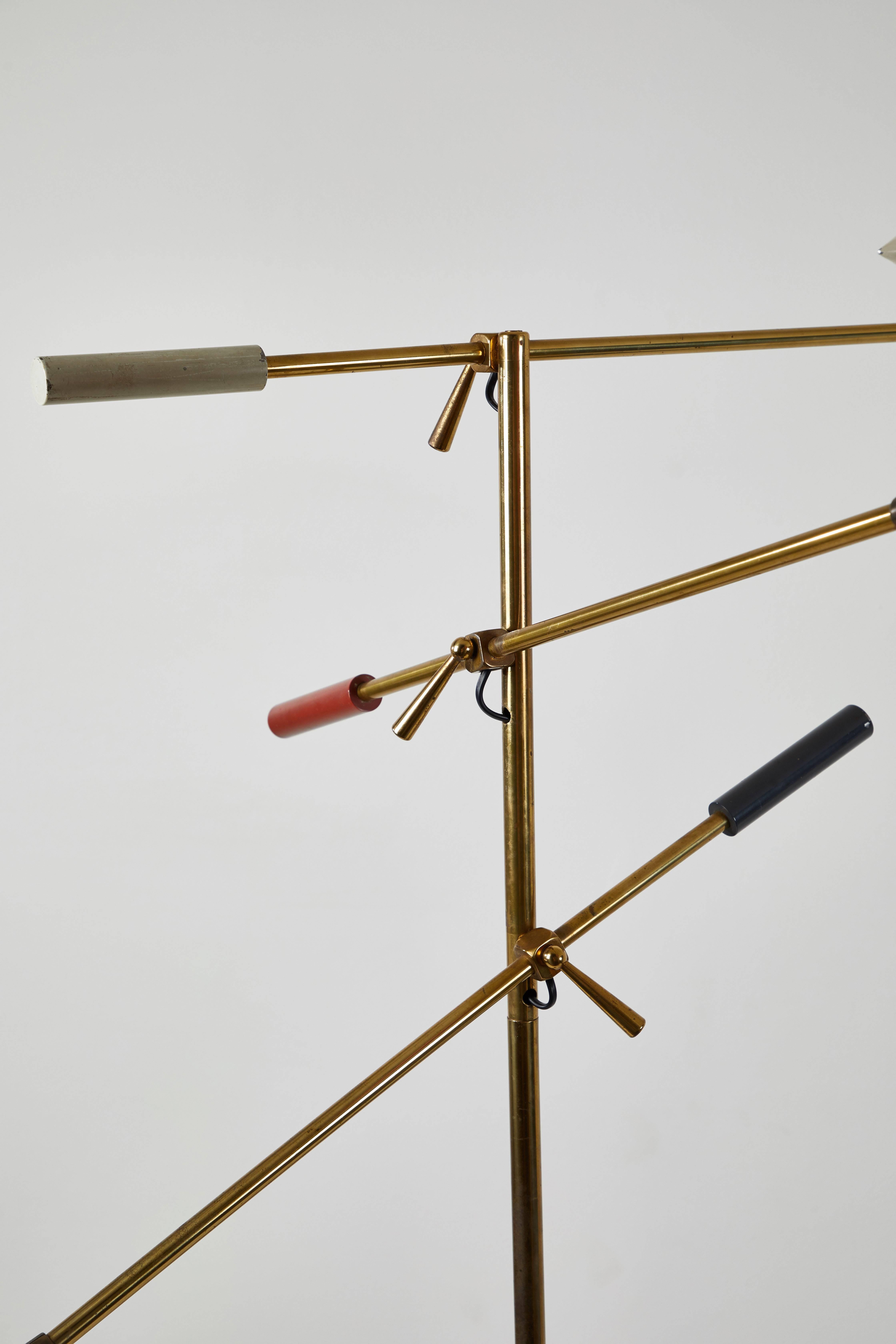 Mid-20th Century Rare Triennale Floor Lamp by Lightolier