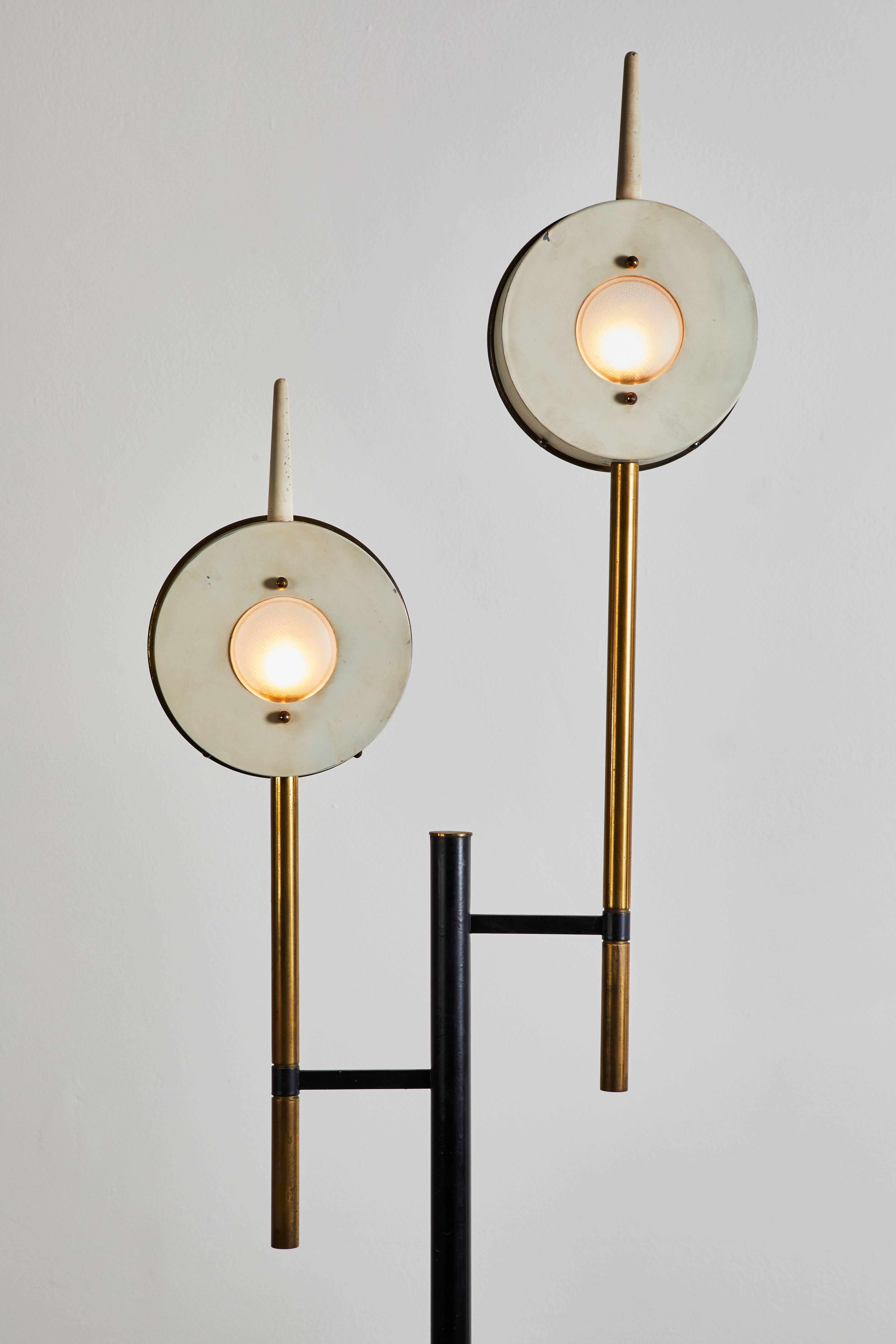 Enameled Rare Floor Lamp in the style of Angelo Lelli for Arredoluce