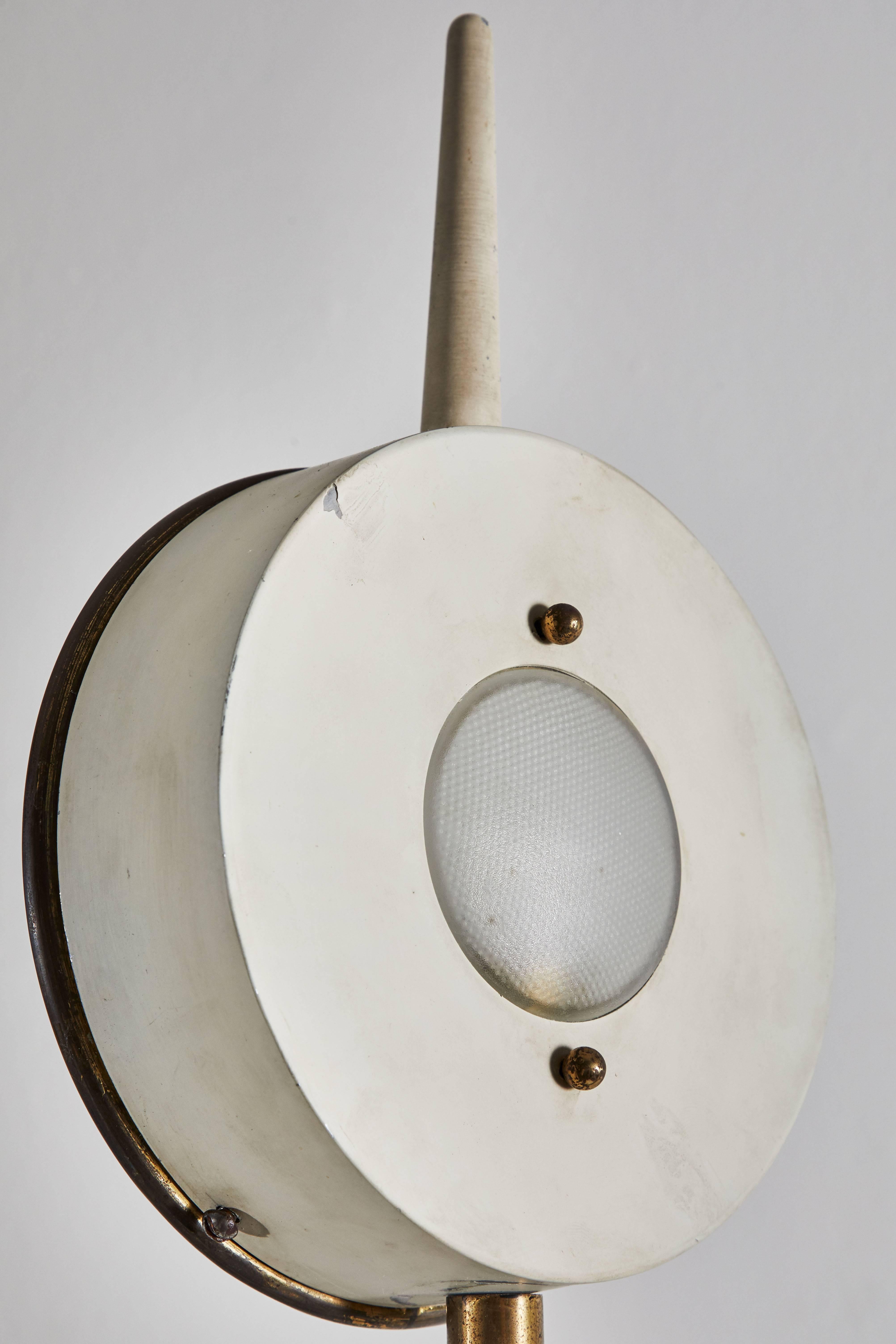 Brass Rare Floor Lamp in the style of Angelo Lelli for Arredoluce