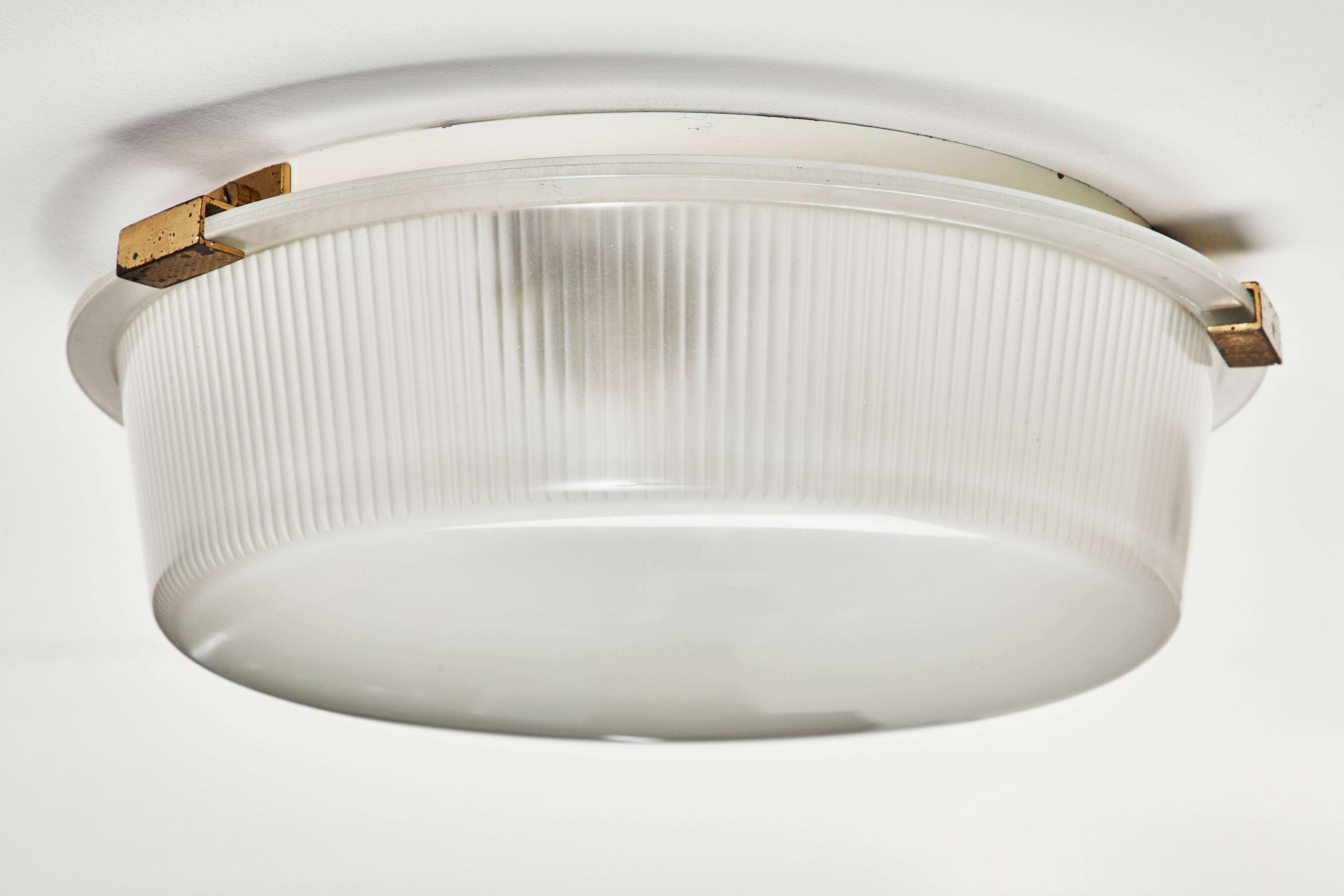 Mid-20th Century Two Rare Flush Mount Wall/Ceiling Lights by Ignazio Gardella for Azucena