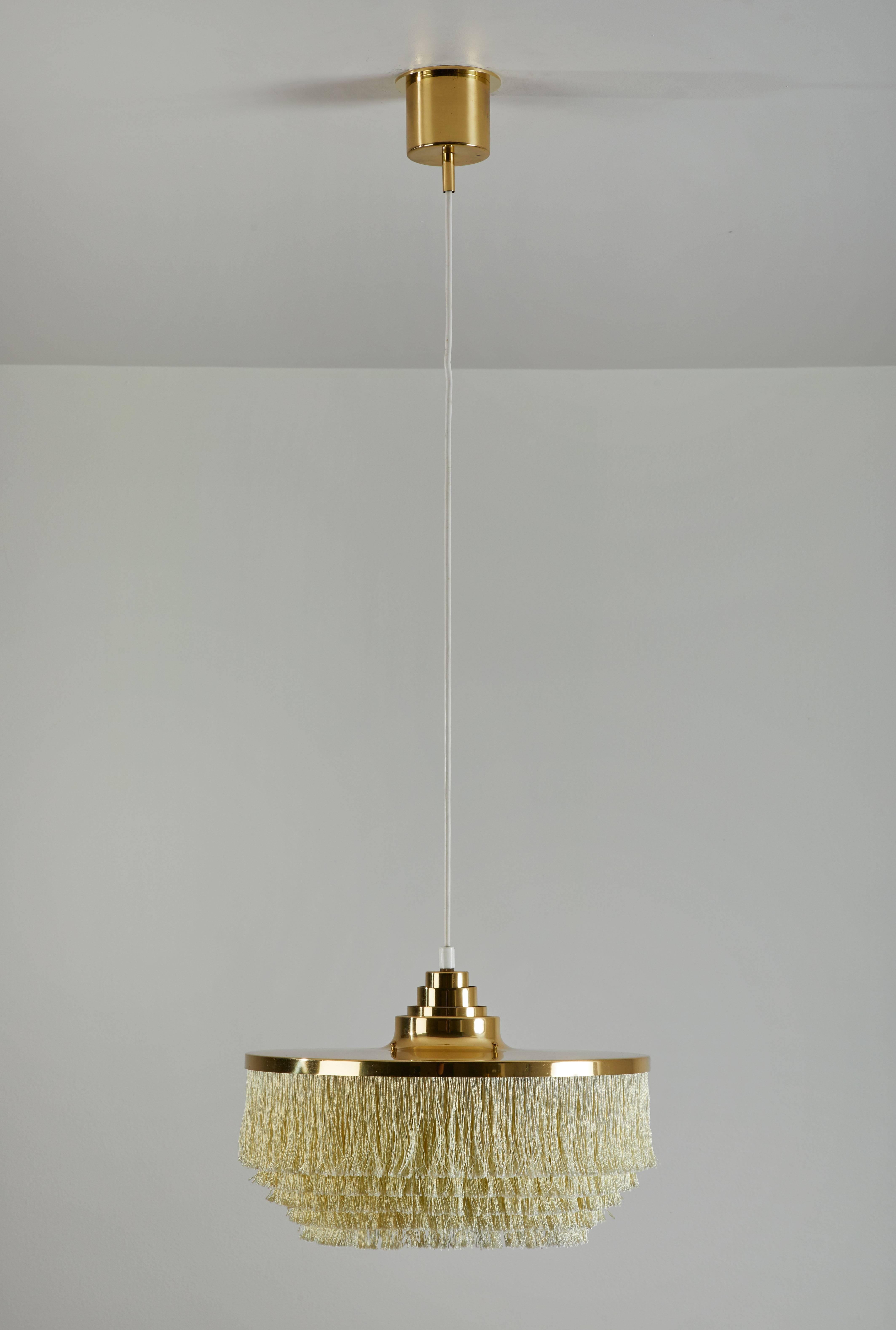 Fringe Pendant by Hans Agne Jakobsson, Markaryd In Good Condition For Sale In Los Angeles, CA