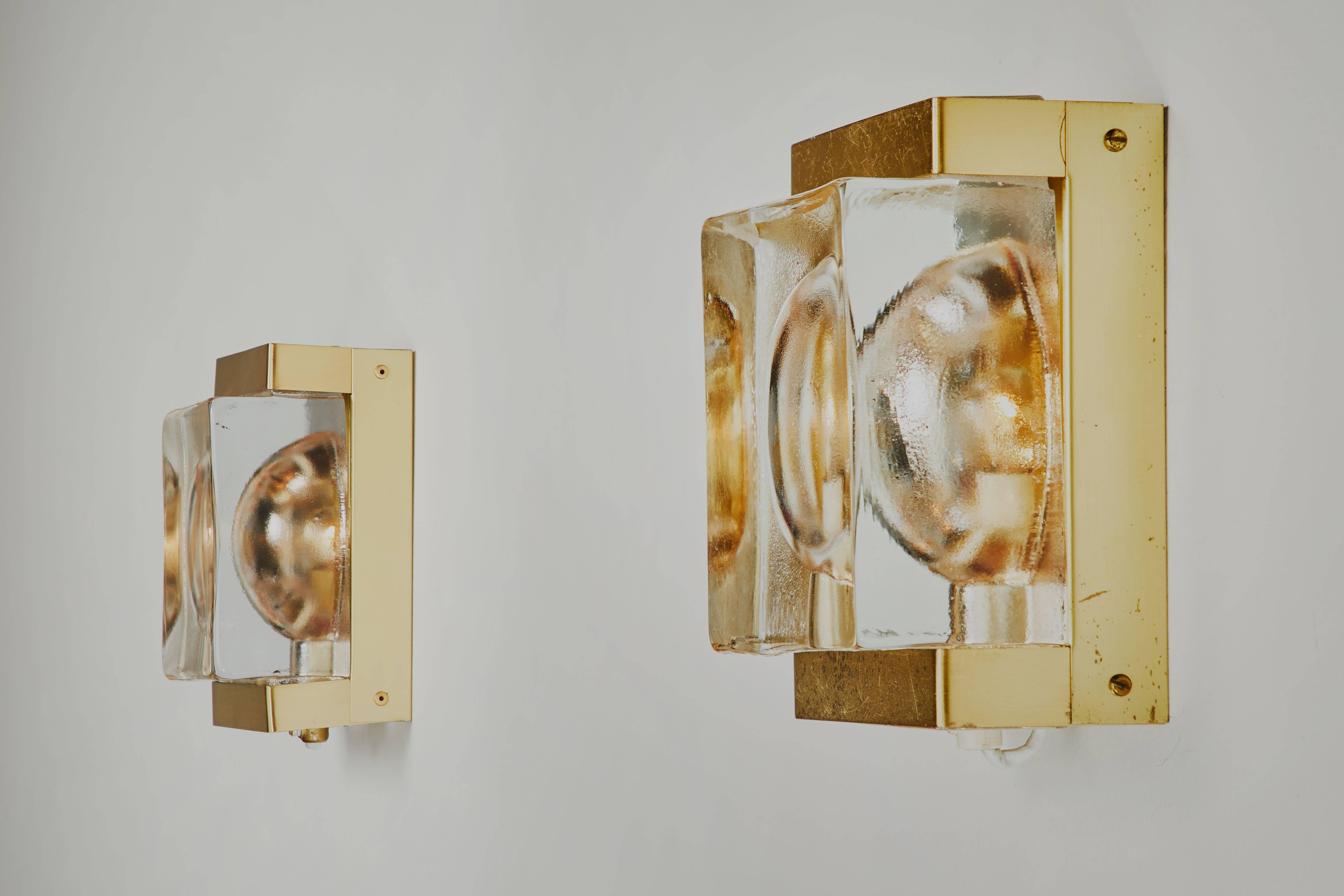 Mid-20th Century Two Sconces by Vitrika