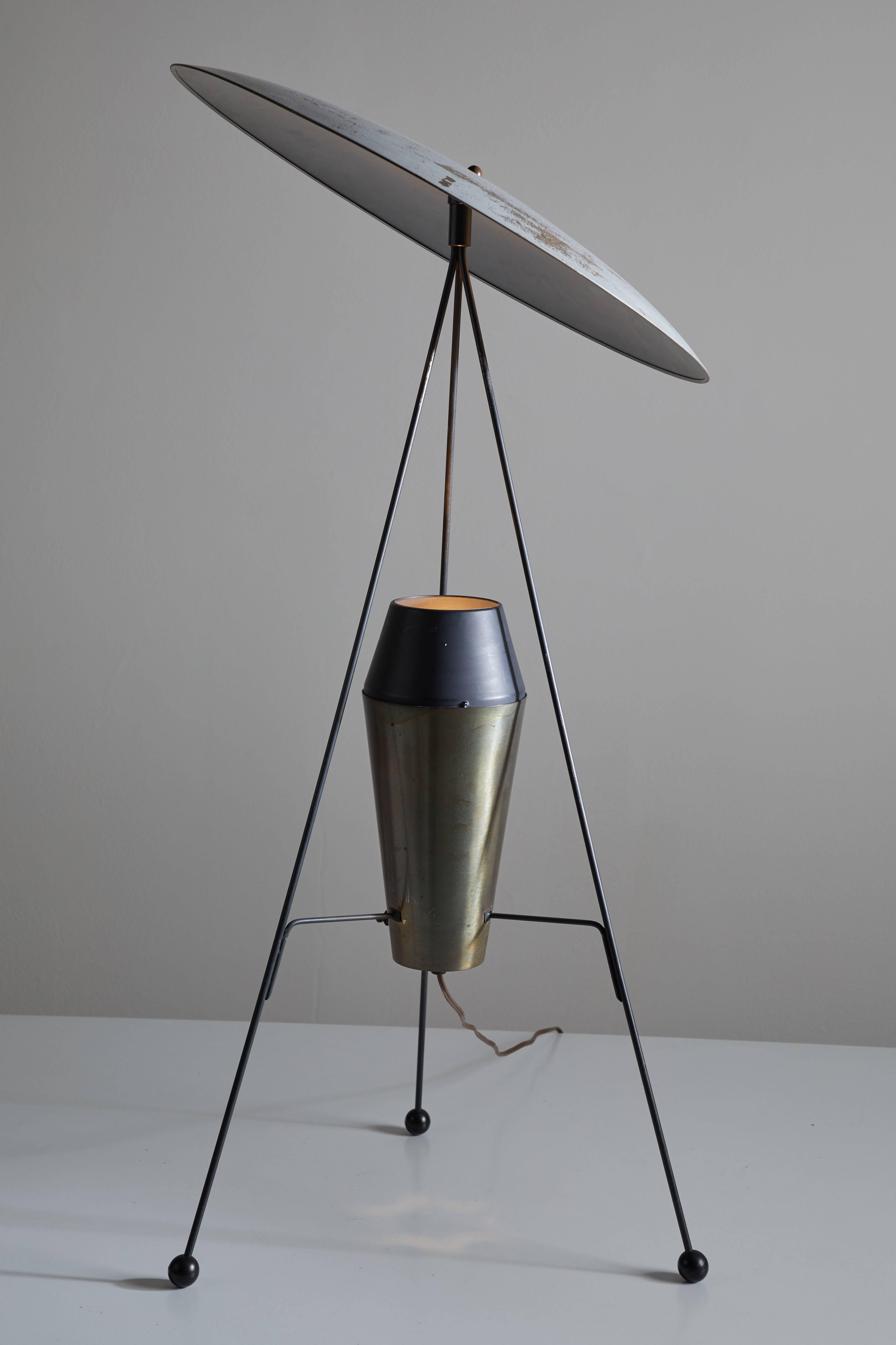 Enameled A.W. and Marion Model F-2 G Geller Floor Lamp for Heifetz