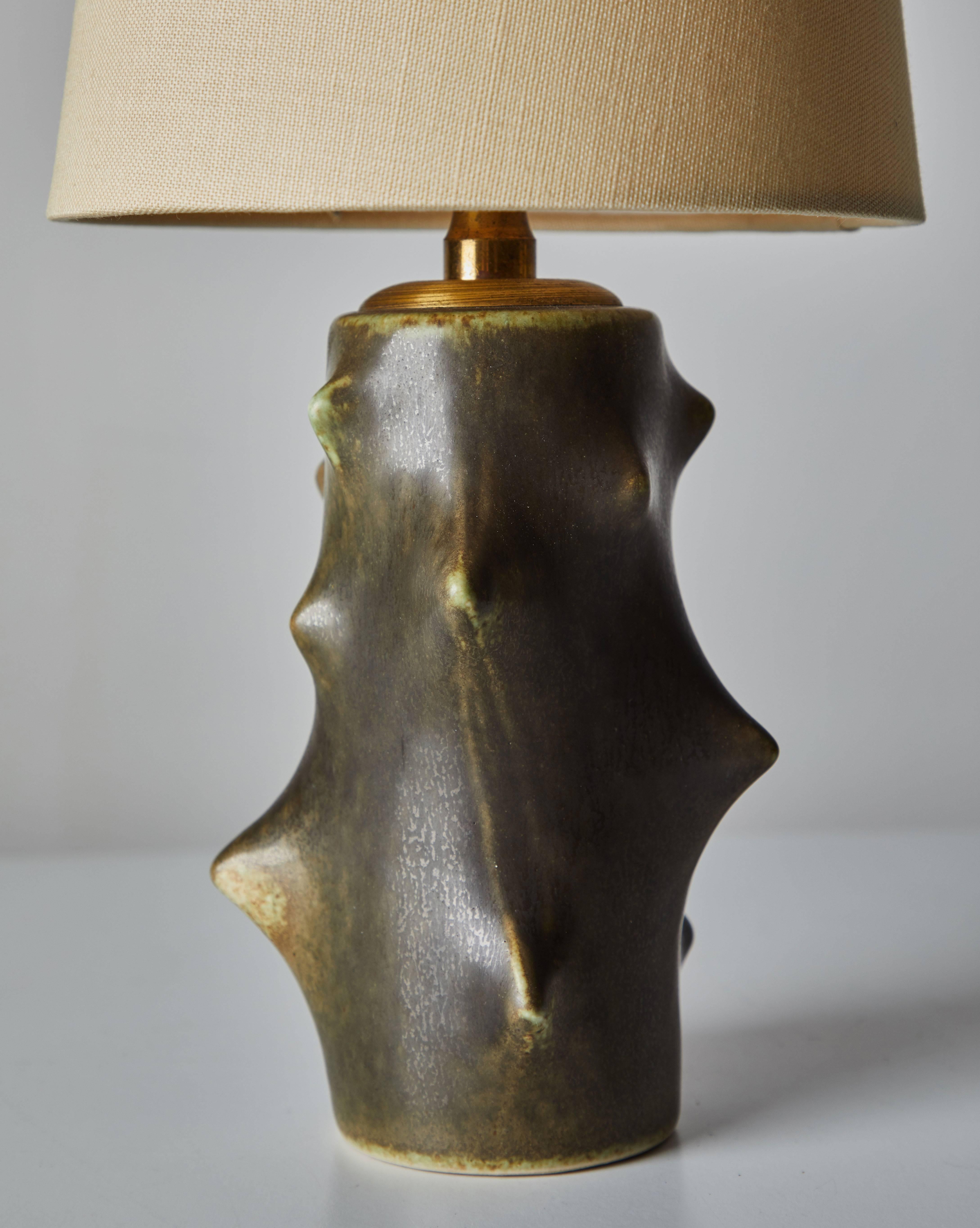 Knud Basse Table Lamp by Michael Andersen & Son In Good Condition In Los Angeles, CA