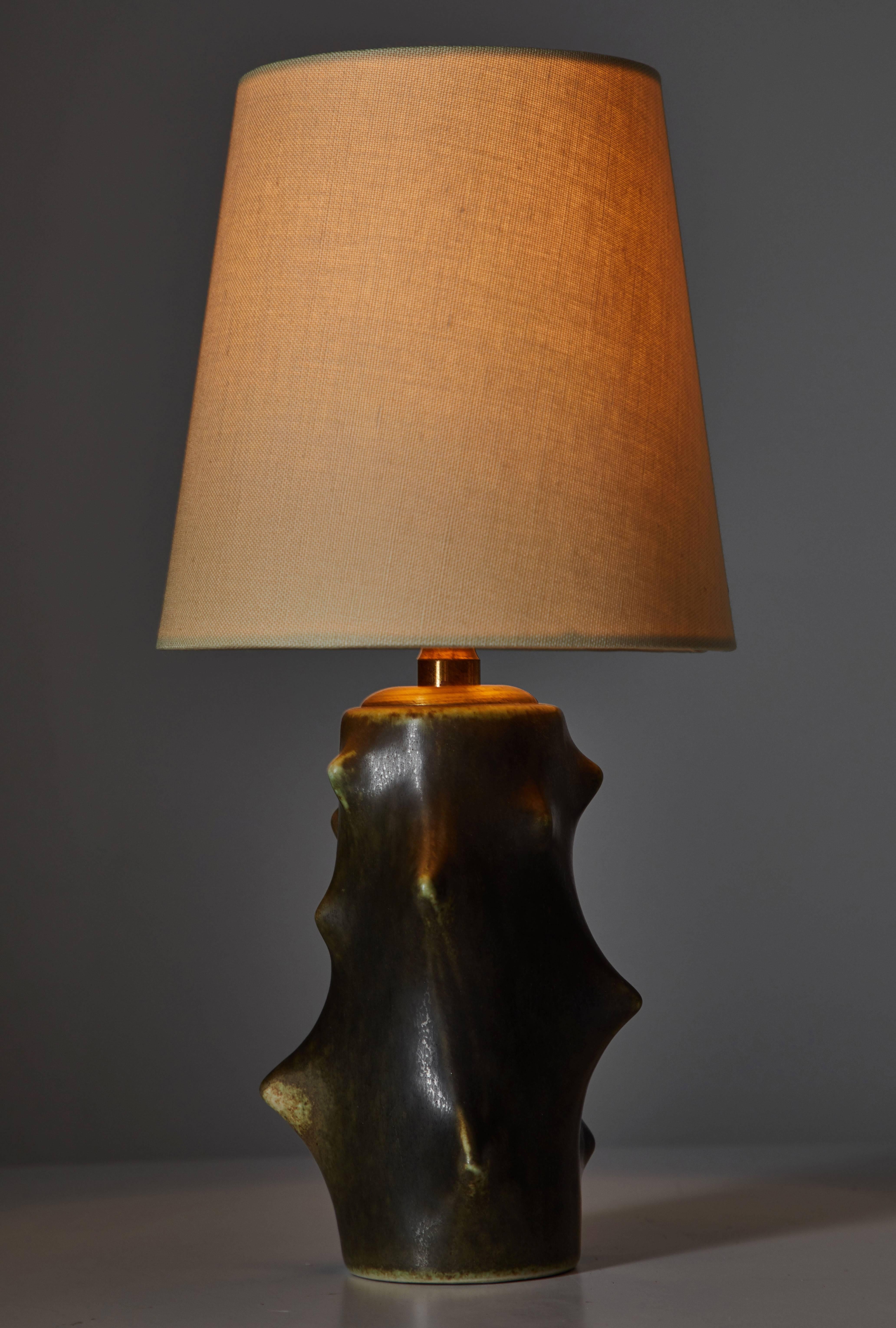 Danish Knud Basse Table Lamp by Michael Andersen & Son