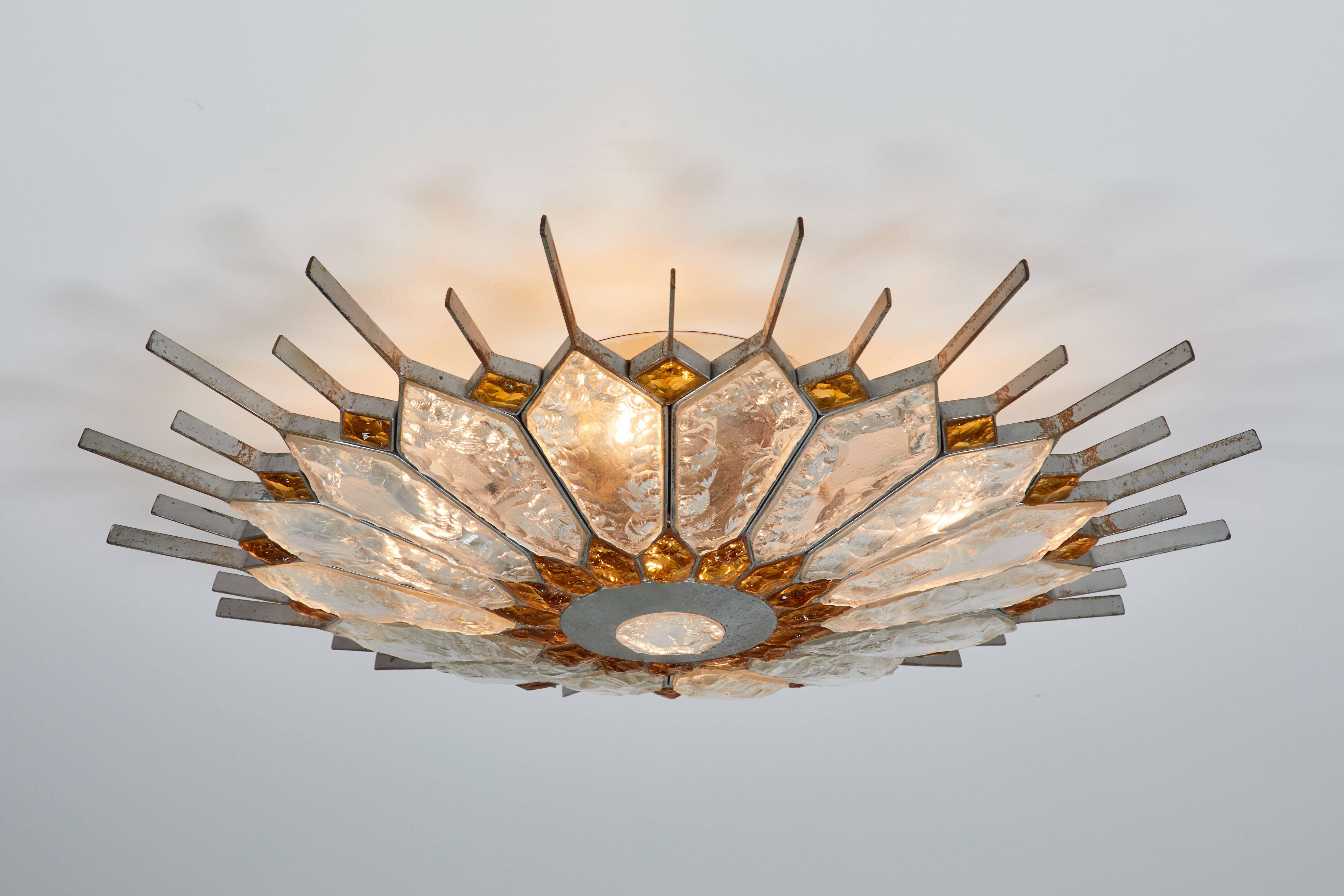 Flush Mount Ceiling Light by Longobard In Good Condition In Los Angeles, CA