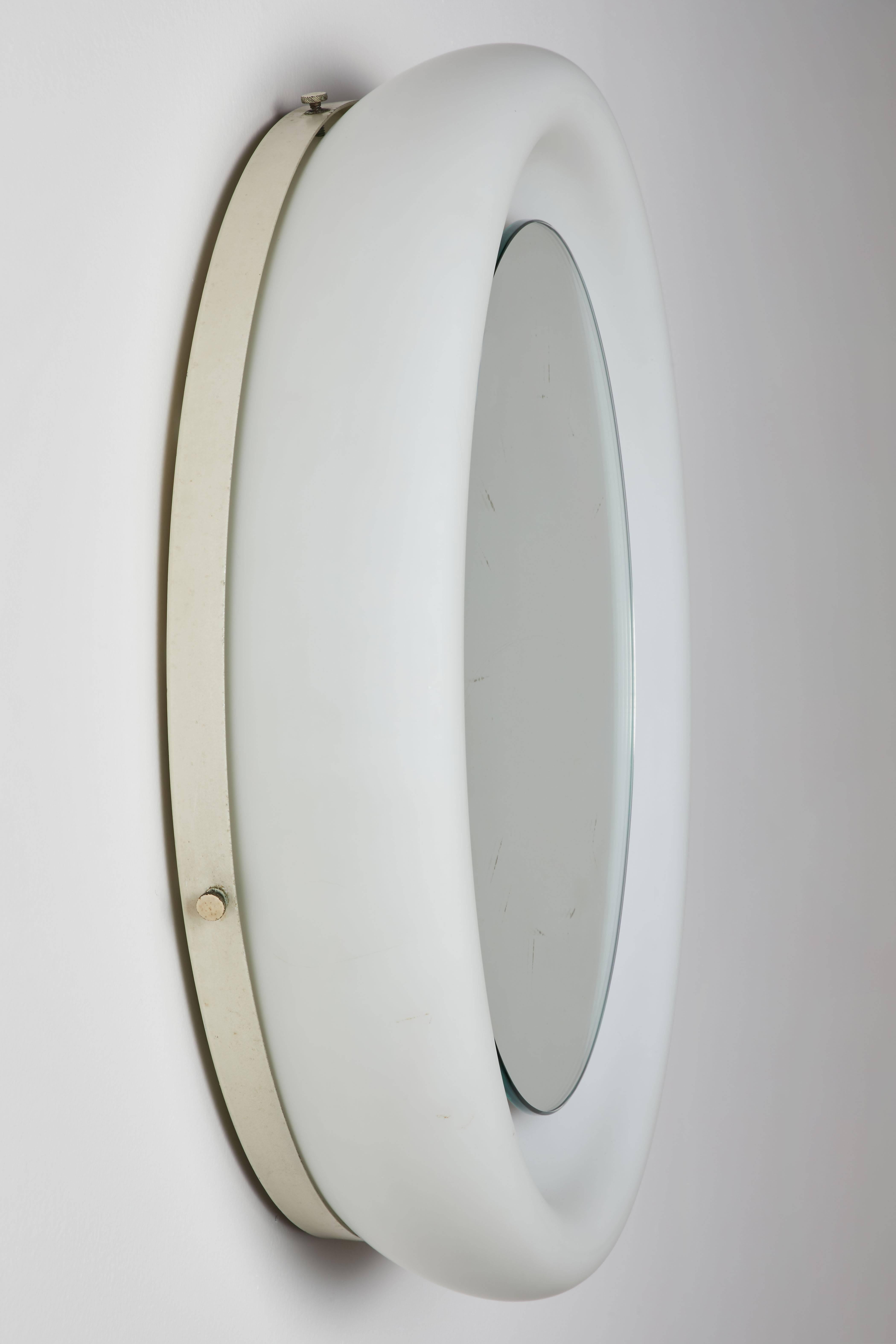 Glass Luminous Mirror by Gianna Celada for Fontana Arte