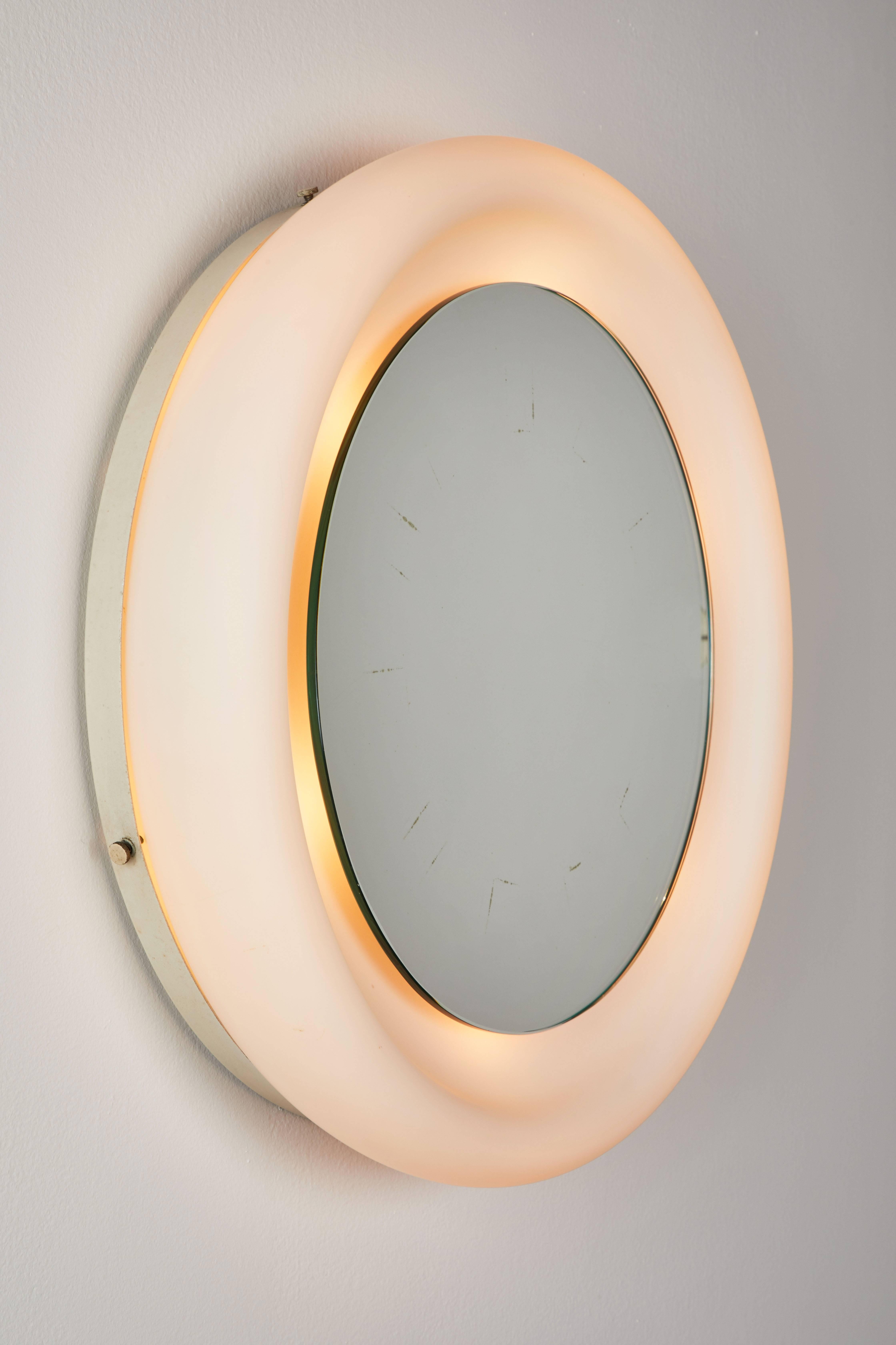 Italian Luminous Mirror by Gianna Celada for Fontana Arte