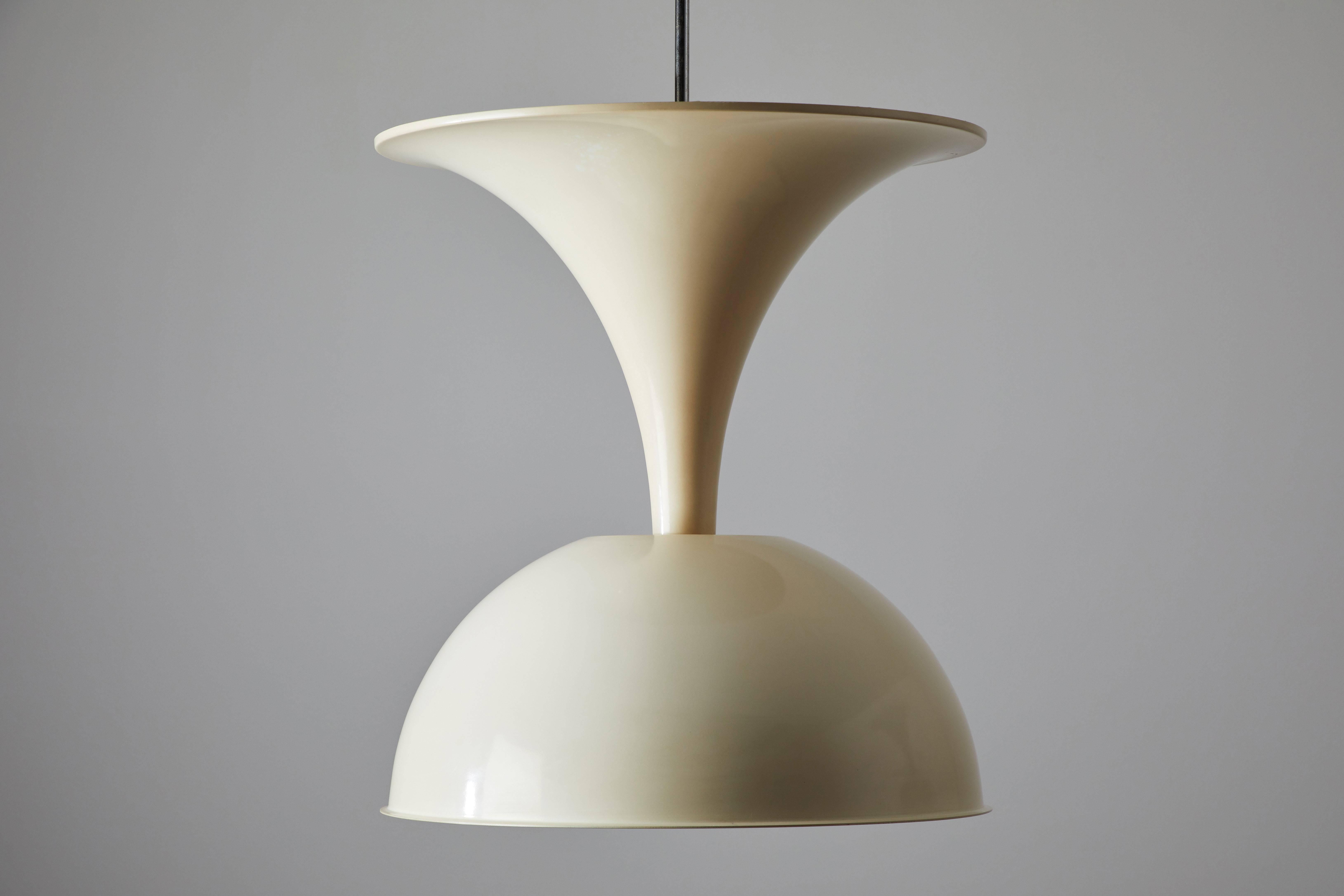 Enameled Large Suspension Light by Valenti