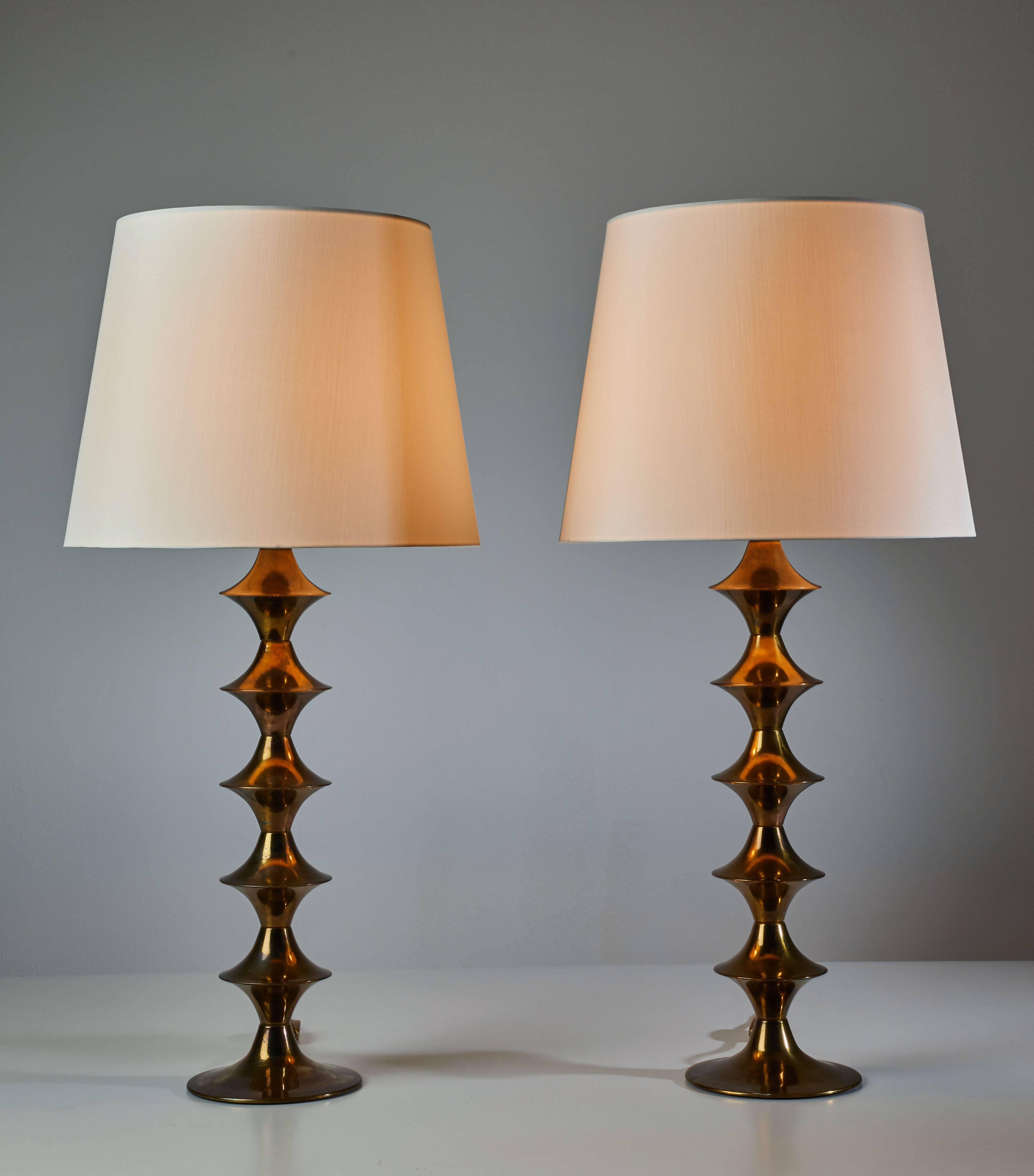 Mid-Century Modern Pair of Table Lamps by Hans Agne Jakobsson