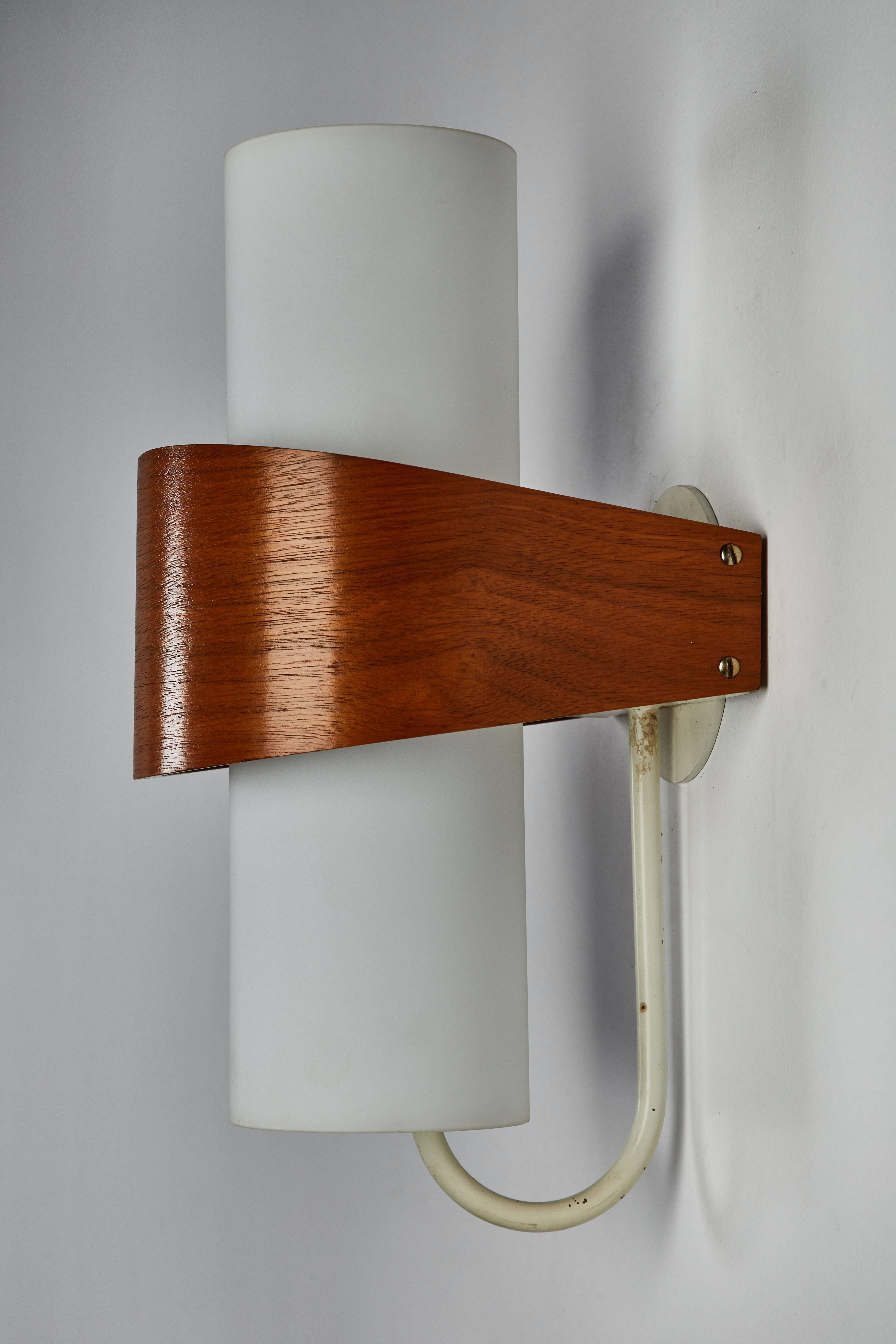 Enamel Four NX40 Wall Lights by Louis Christaan Kalff for Phillips 