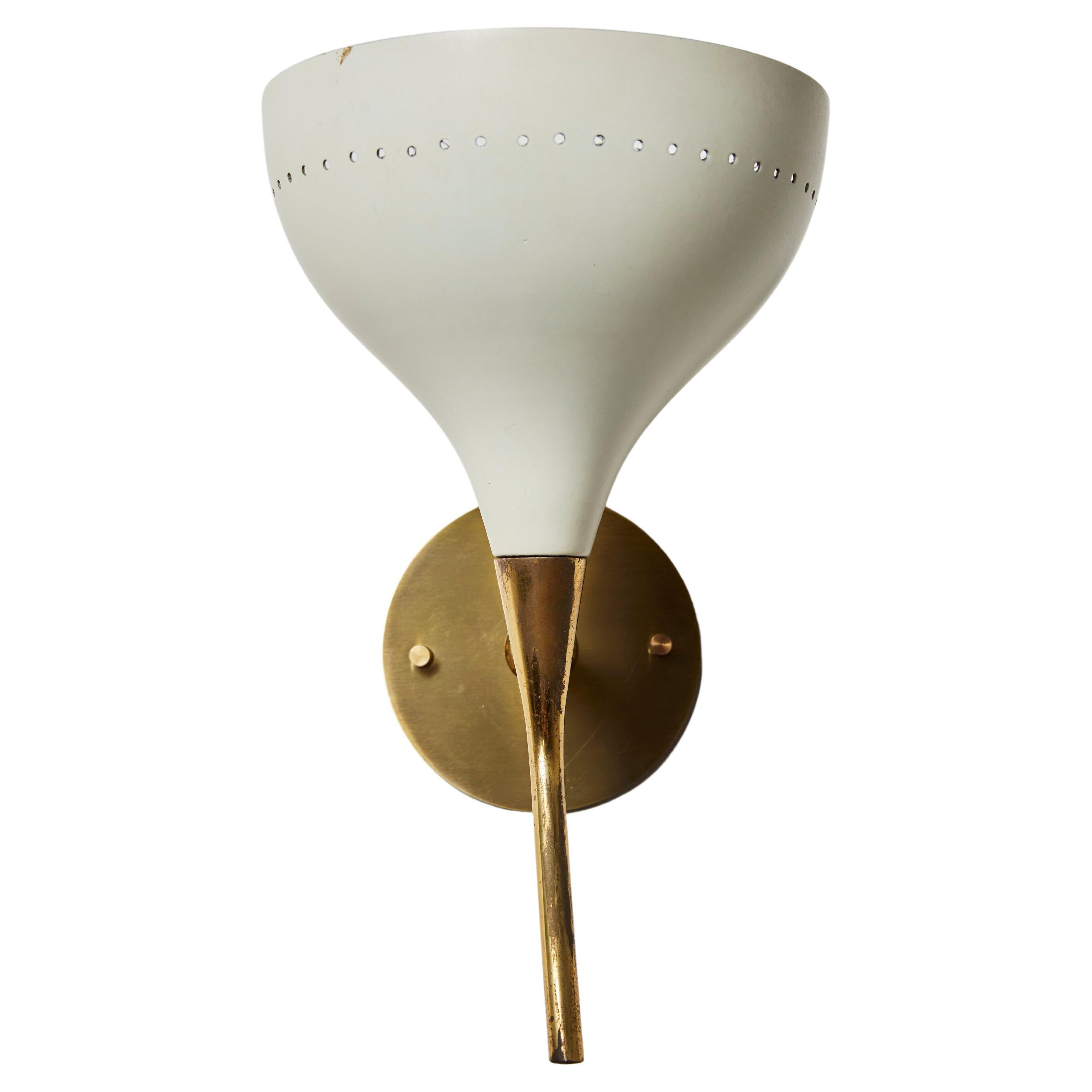 Single Model D12 Sconce by Oscar Torlasco for Lumen For Sale