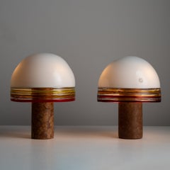 Pair of Table Lamps by Roberto Pamio for Leucos 