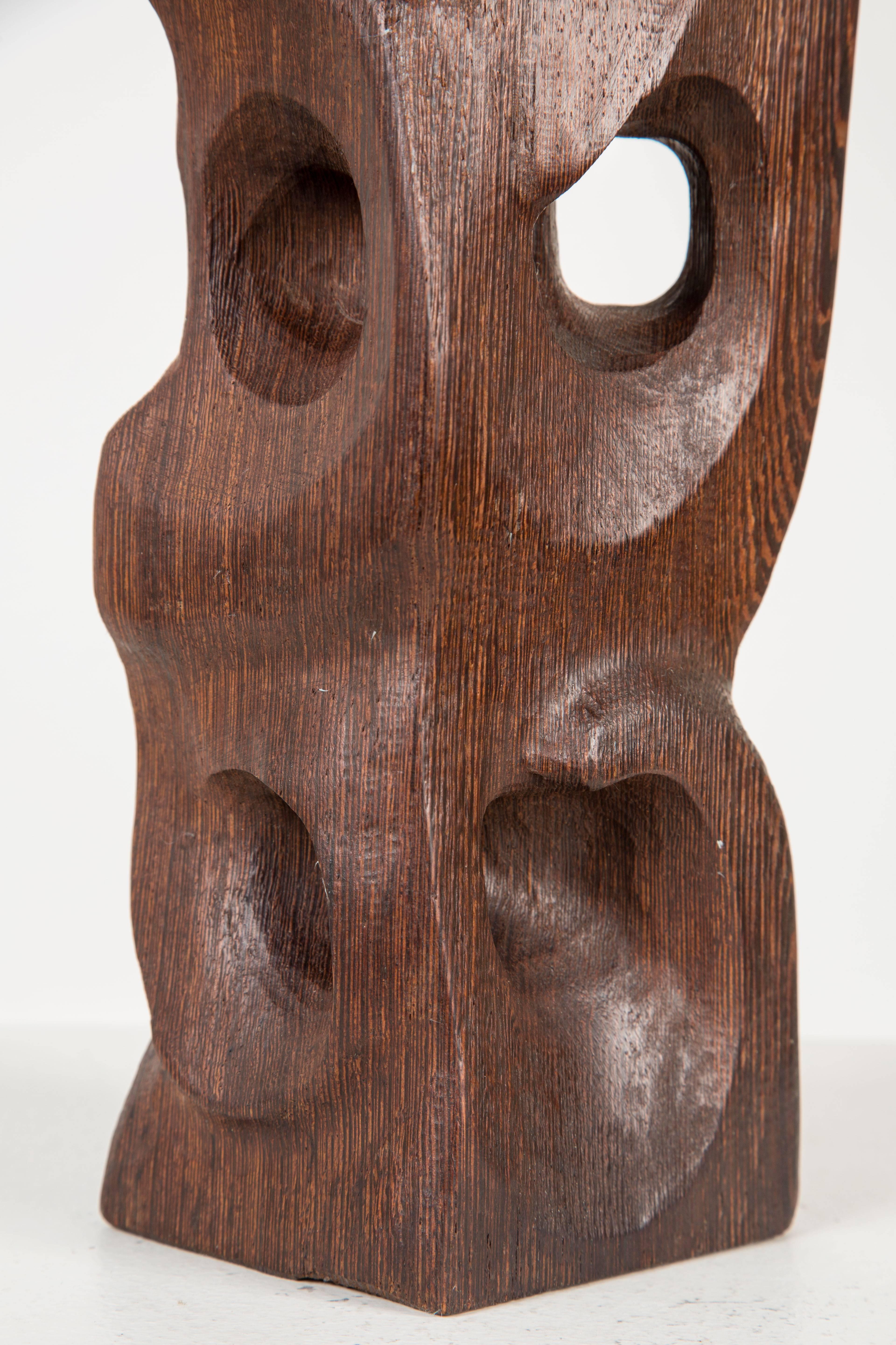 Mid-20th Century Italian Wood Carved Table Lamp For Sale