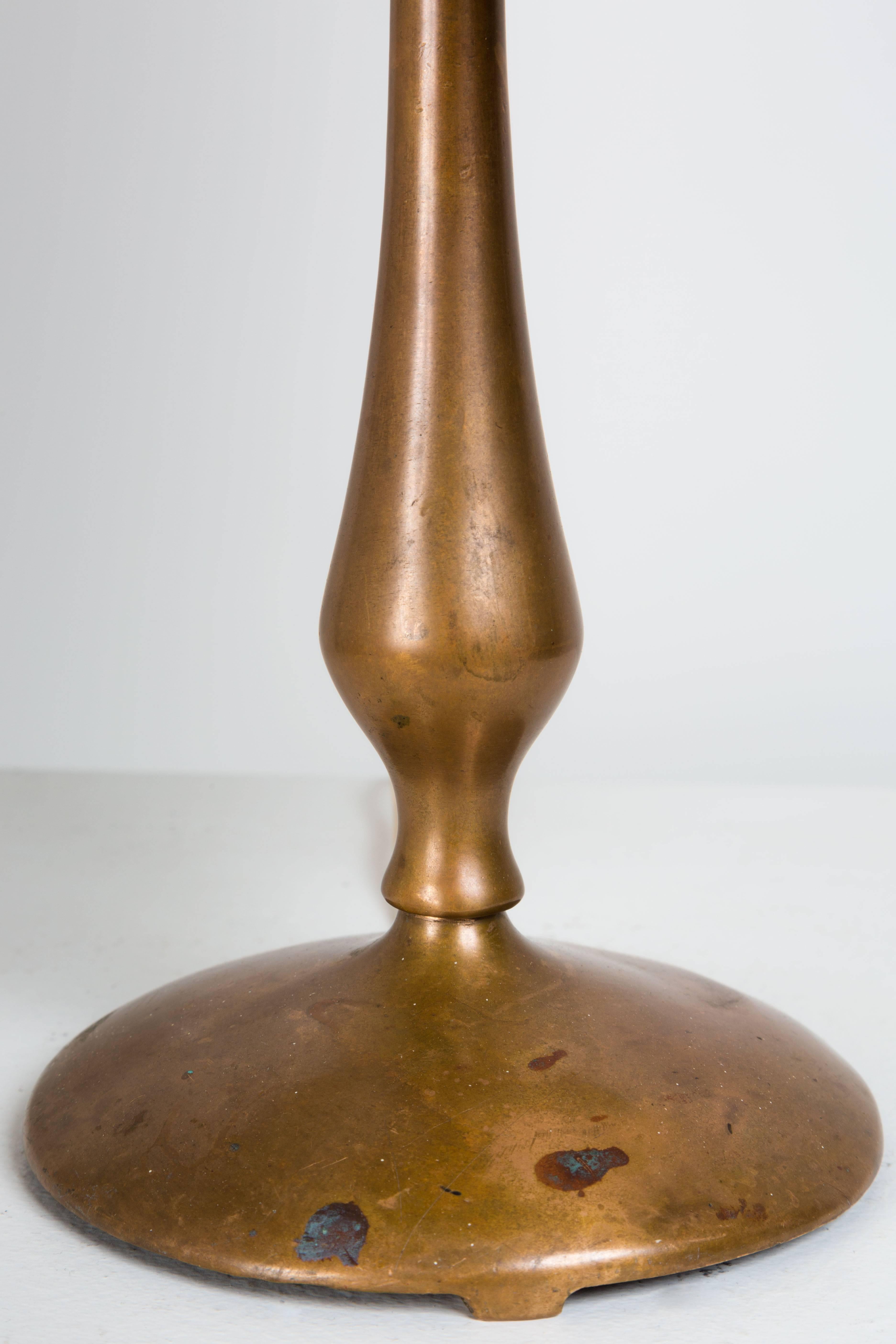 Solid bronze table lamp.