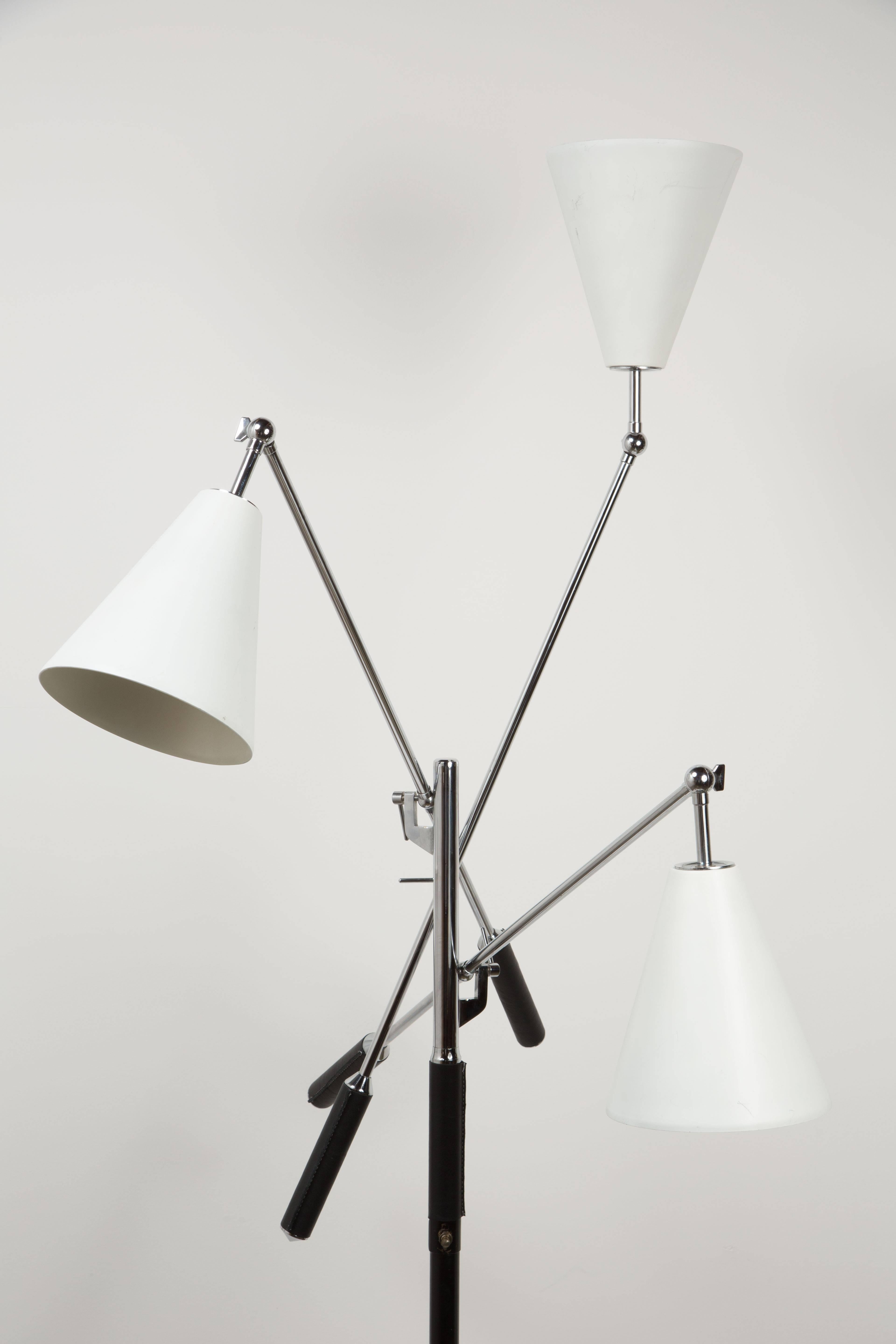 Arredoluce Triennale Floor Lamp by Angelo Lelli In Excellent Condition In Los Angeles, CA
