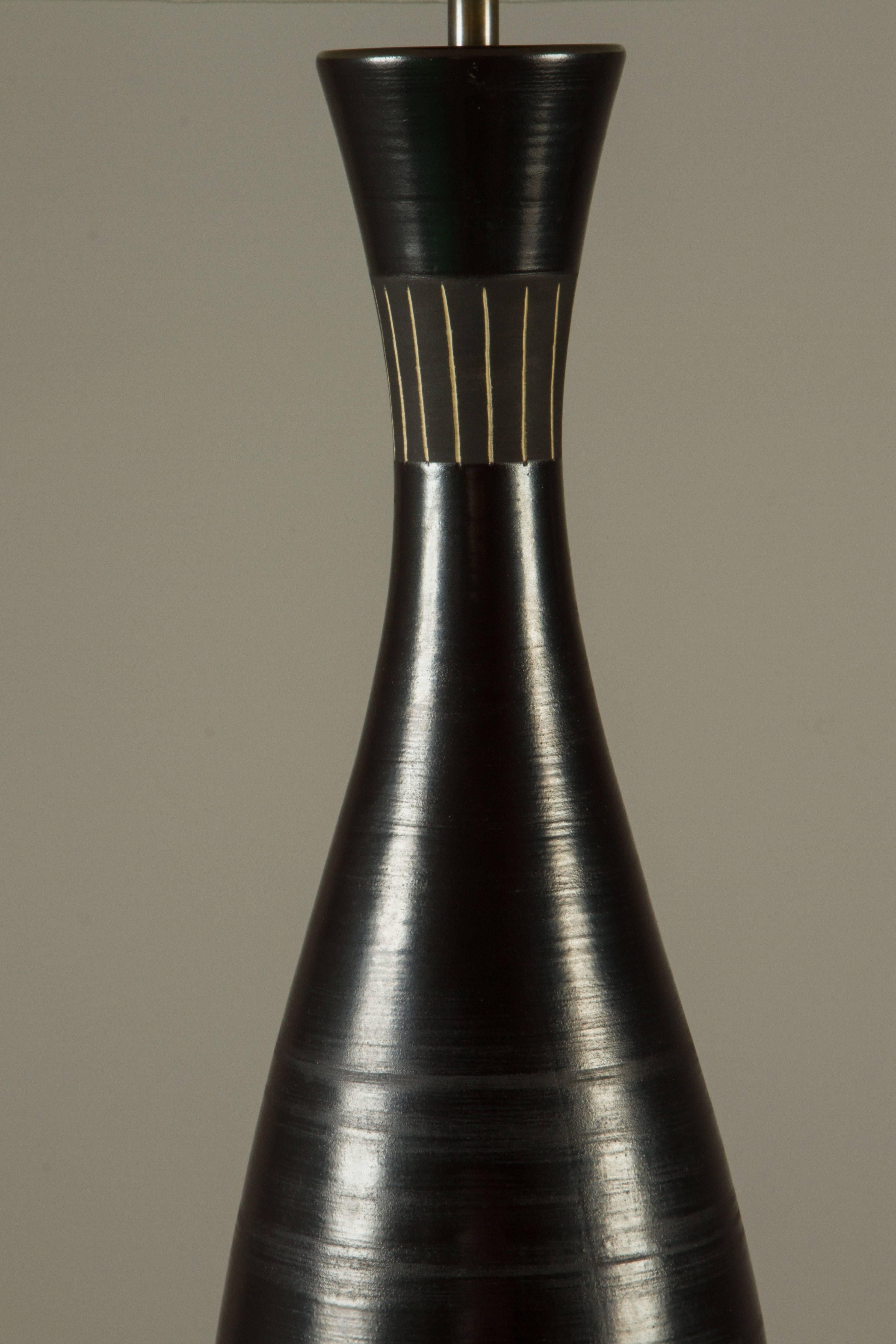 Italian Ceramic Table Lamp by Bitossi