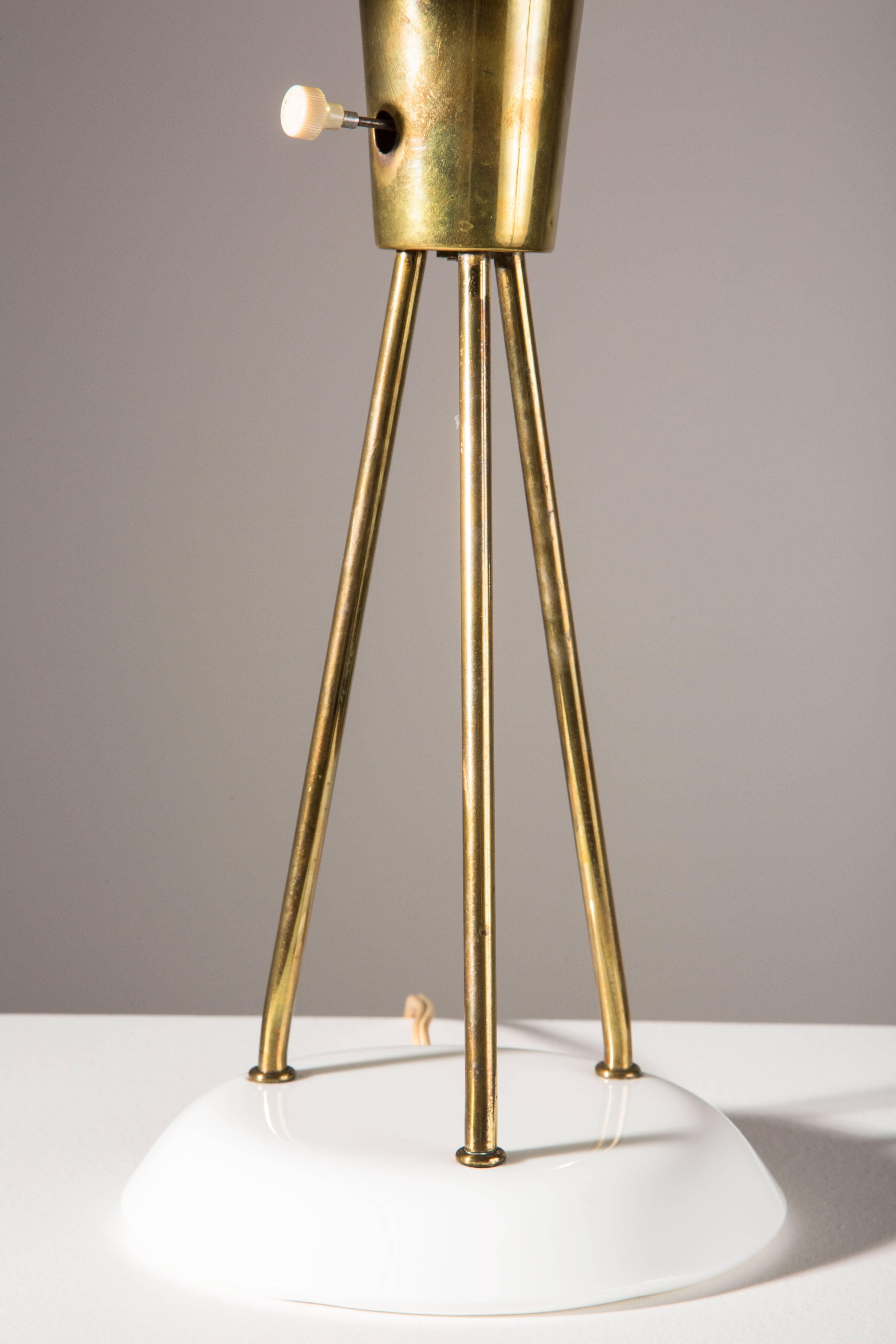 Brass Table Lamp by Lightolier