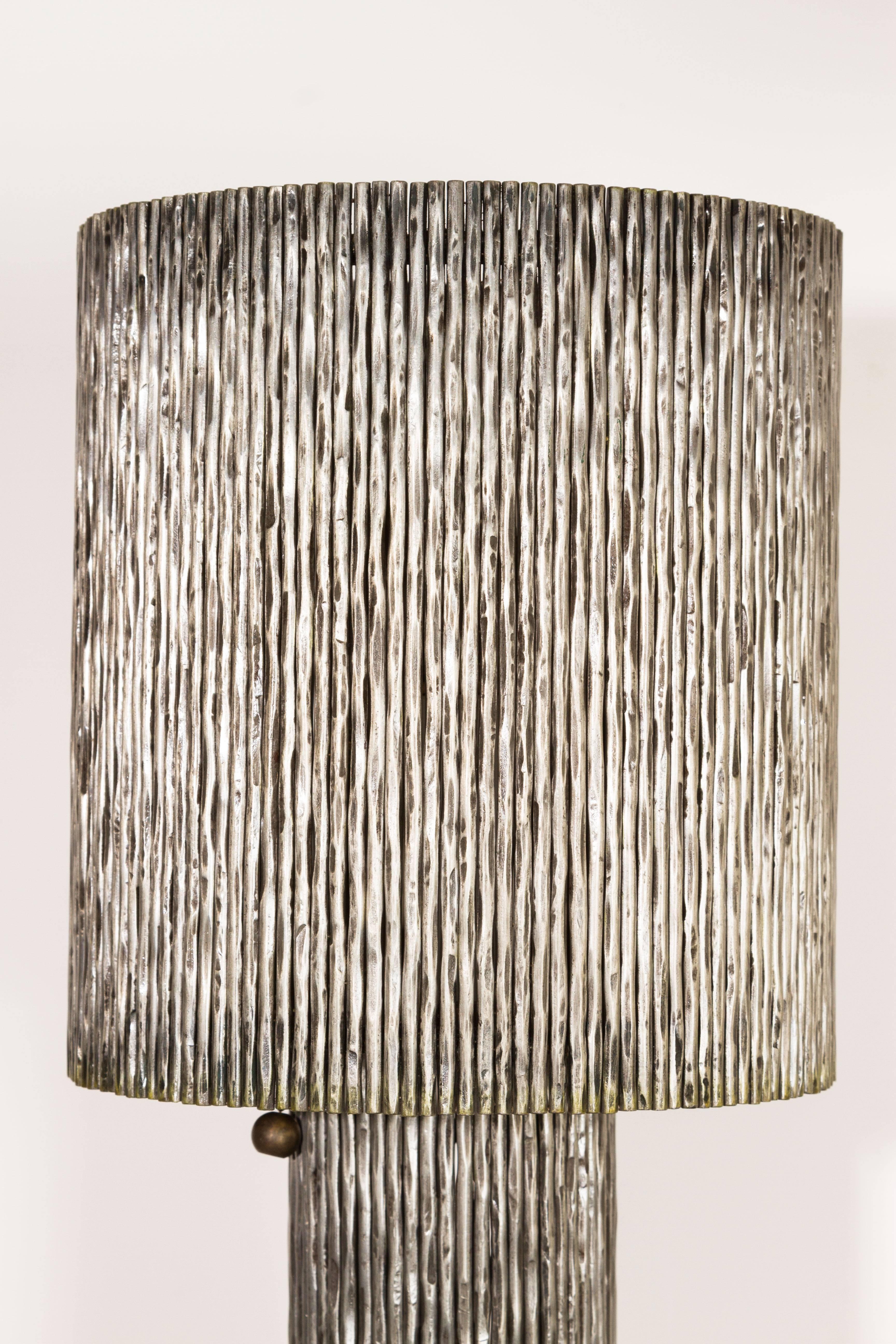 Lacquered American Brutalist Table Lamp