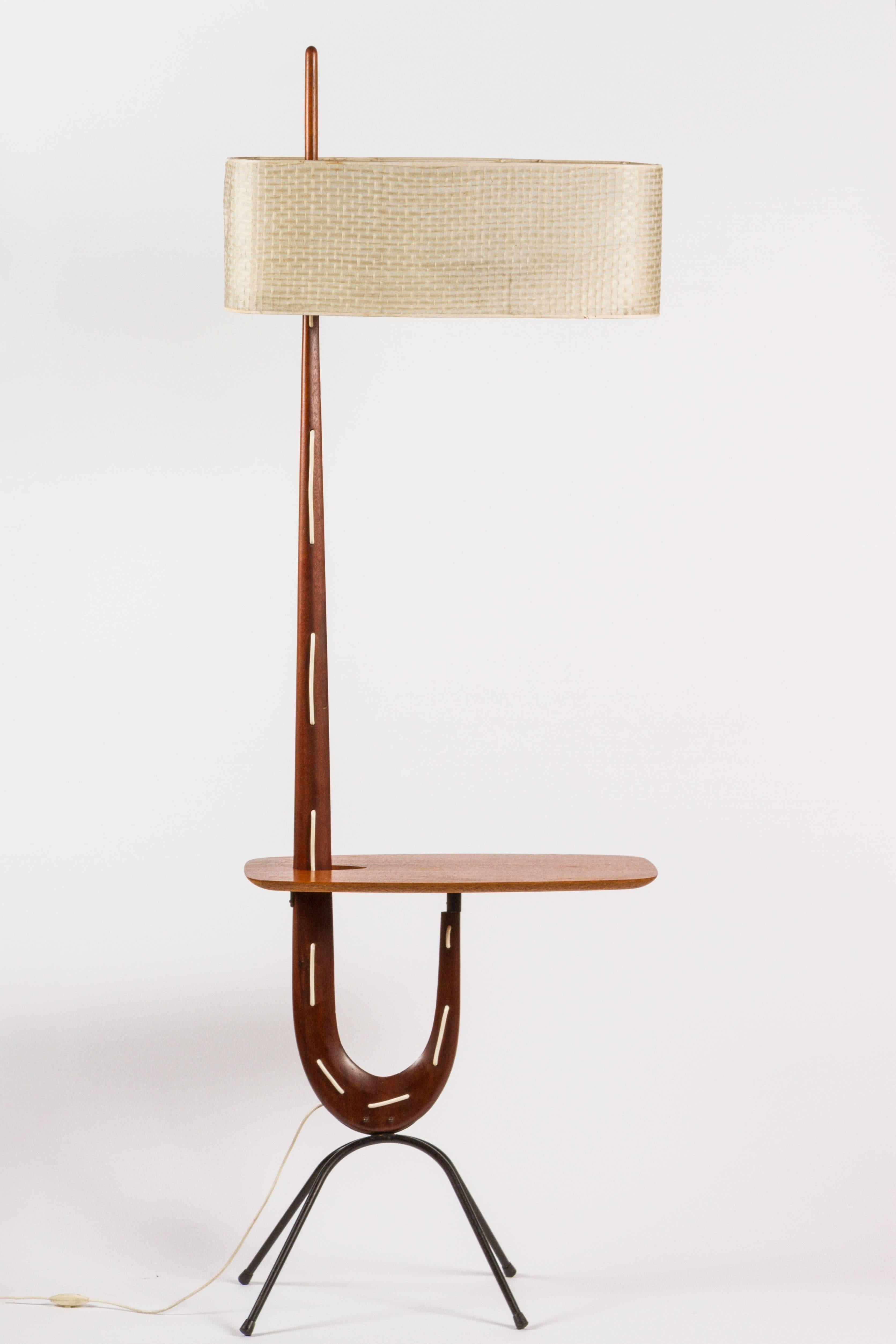 Mid-20th Century Rare Rispal Floor Lamp