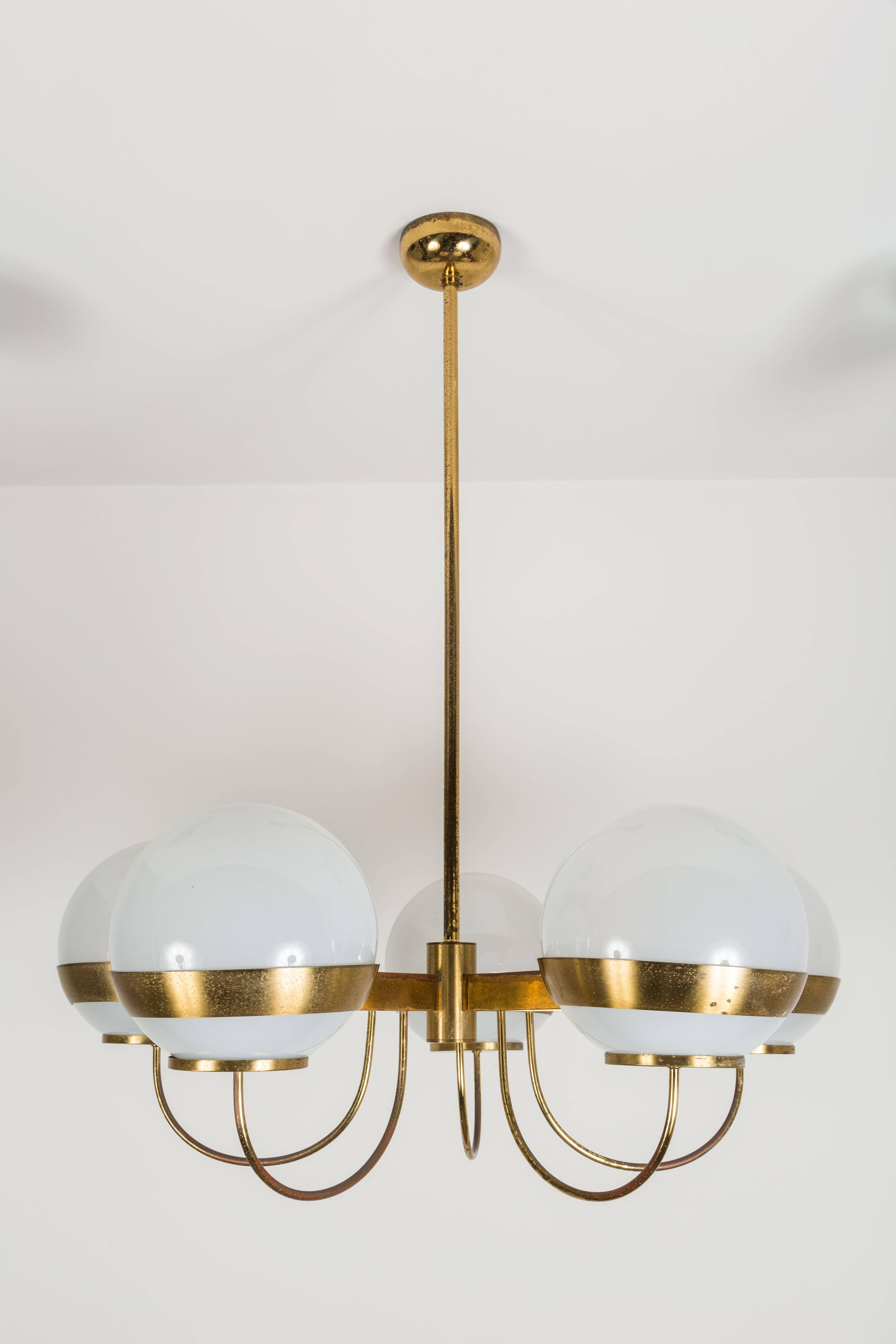 Mid-20th Century Lamperti Chandelier