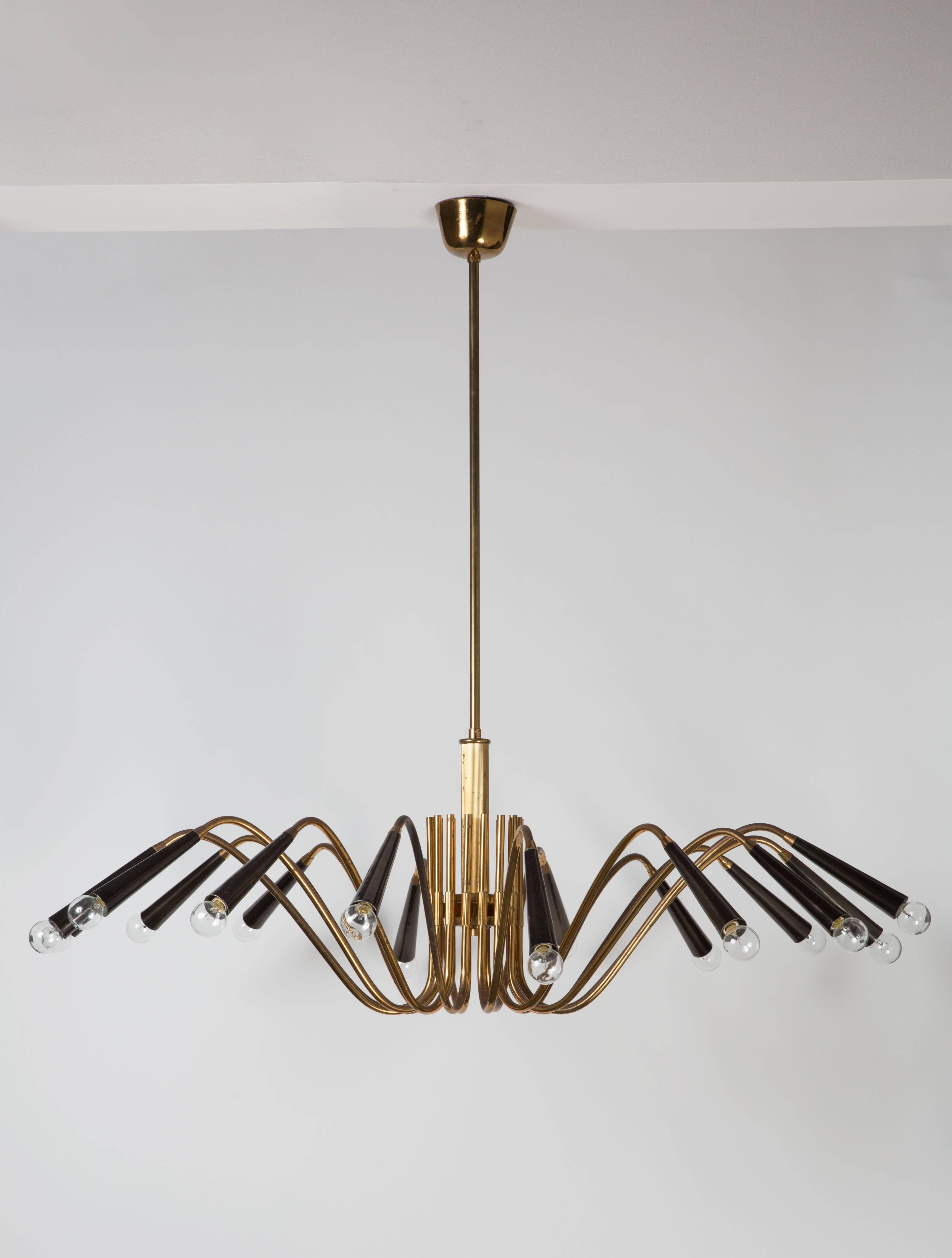 Mid-20th Century Sixteen Arm Italian Chandelier