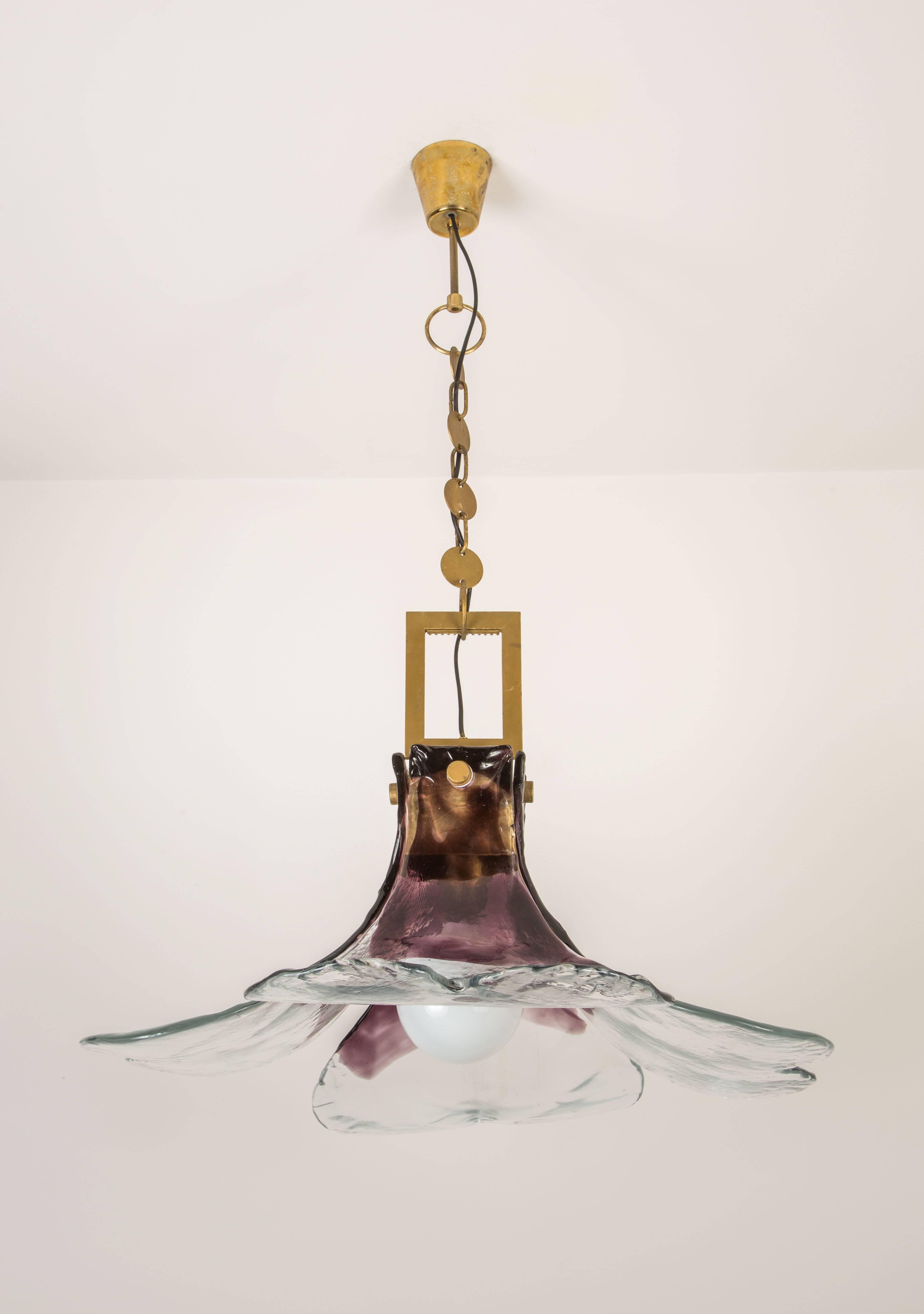 Carlo Nason for Mazzega Chandelier In Excellent Condition In Los Angeles, CA