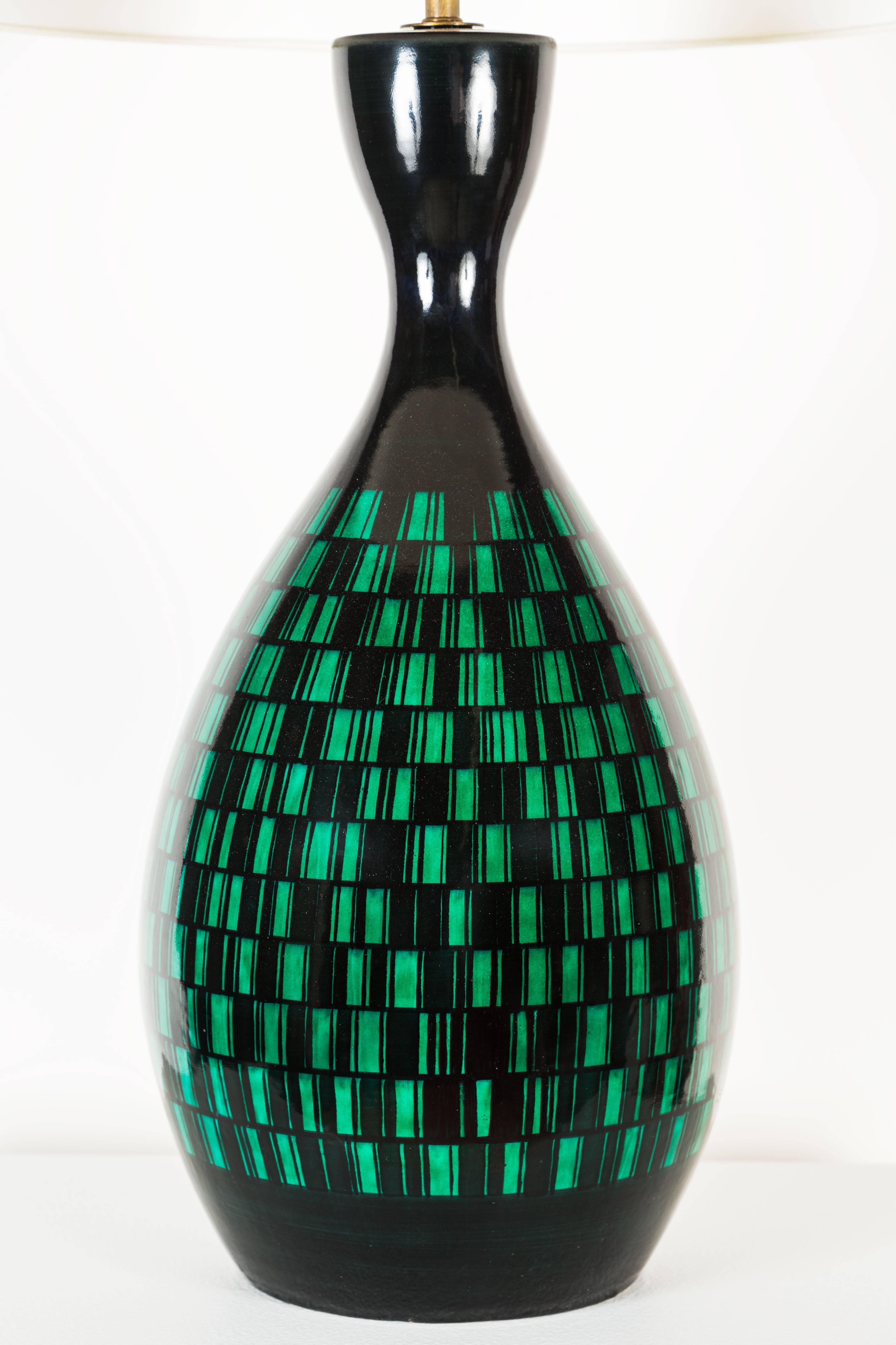 Italian Ceramic Table Lamp by Bitossi