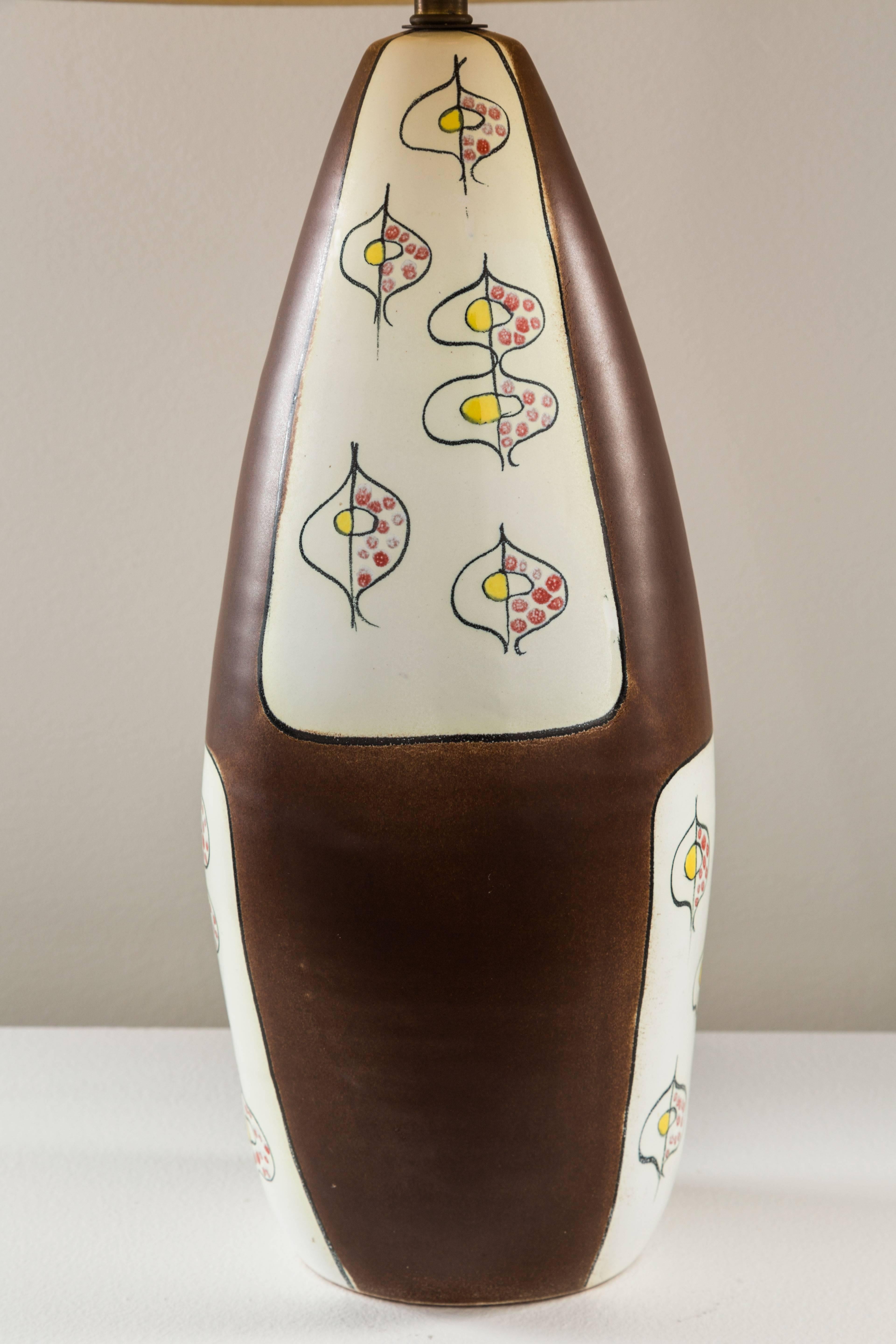 Italian  Ceramic Table Lamp by Bitossi
