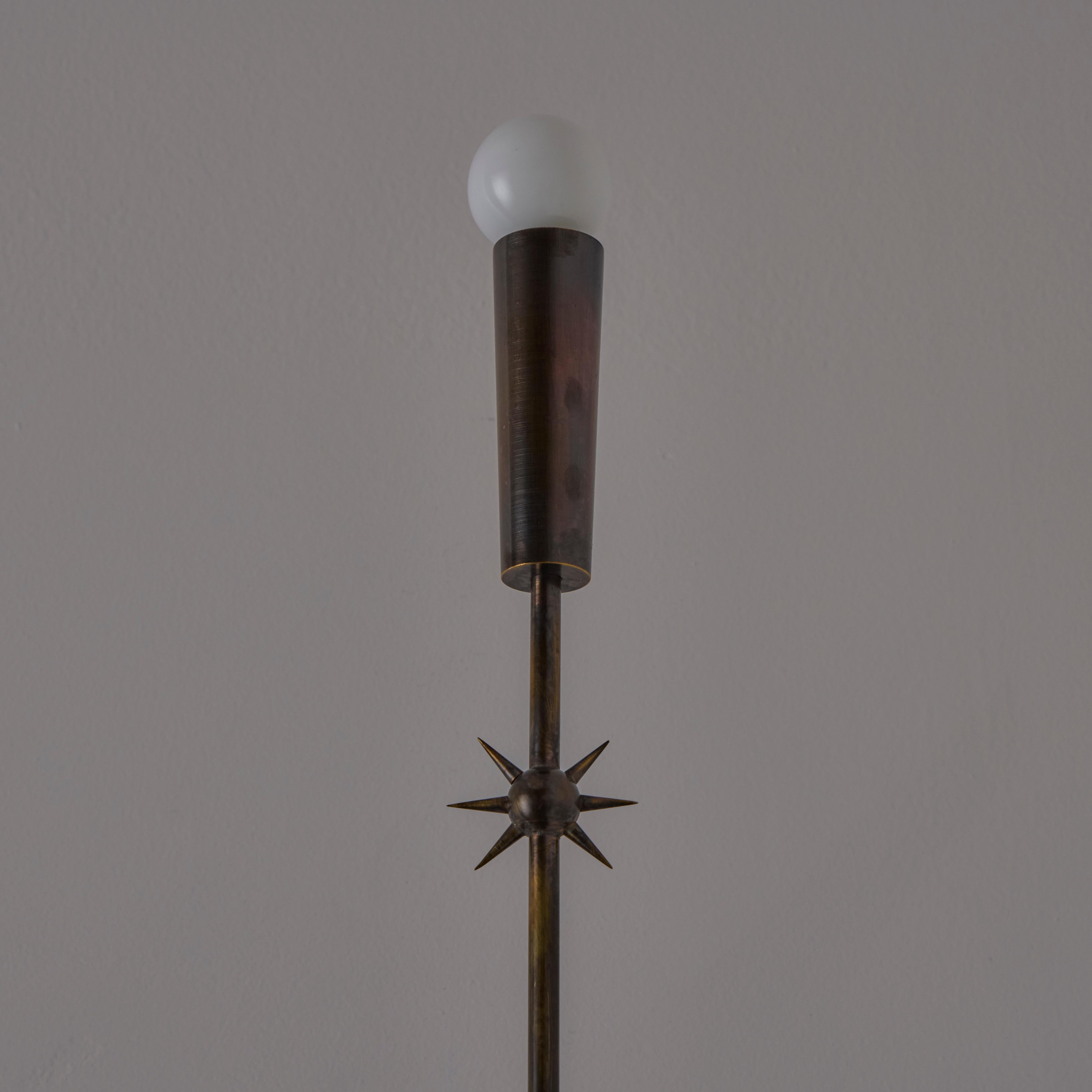 Brass Rewire Custom 'Star and Moon' Sconces For Sale