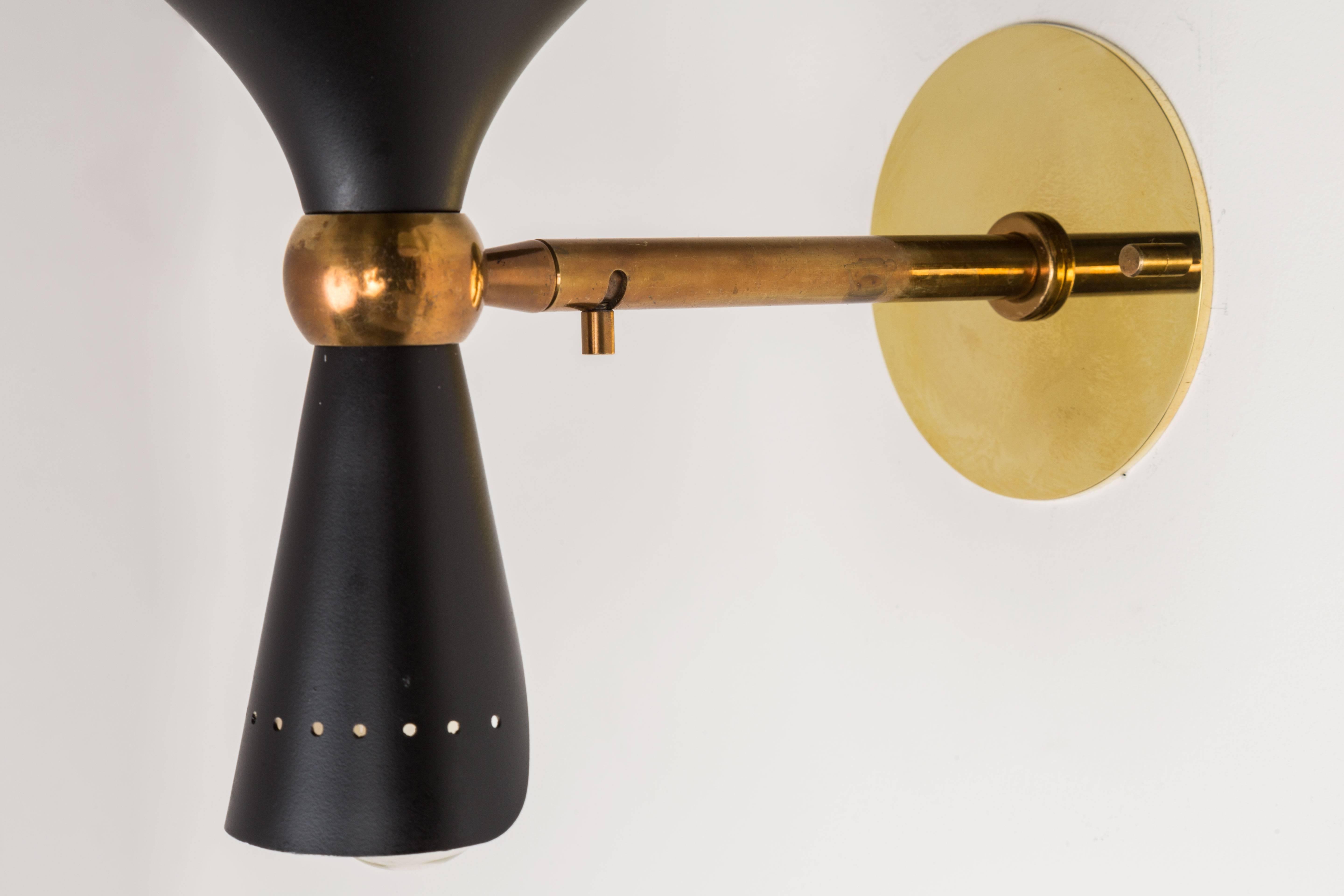 Brass Five Italian Sconces 