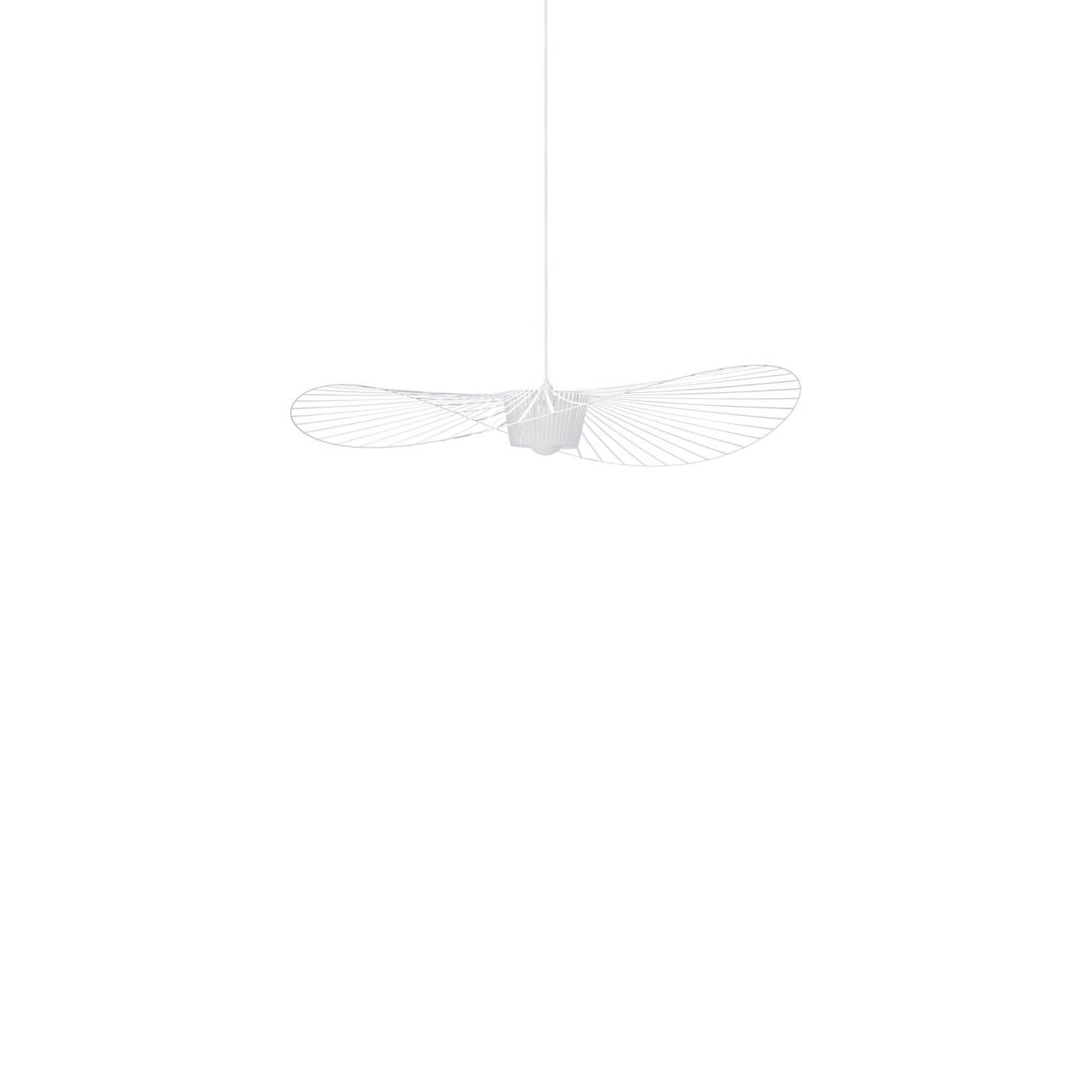 Ceiling light made of structured lightweight fiberglass and polyurethane ribbons. Lead time 6-8 weeks when not in stock. Also available in white, teal and copper. Comes in 55 inch and 78 inch diameters. Overall height can be adjusted. 220-240 V