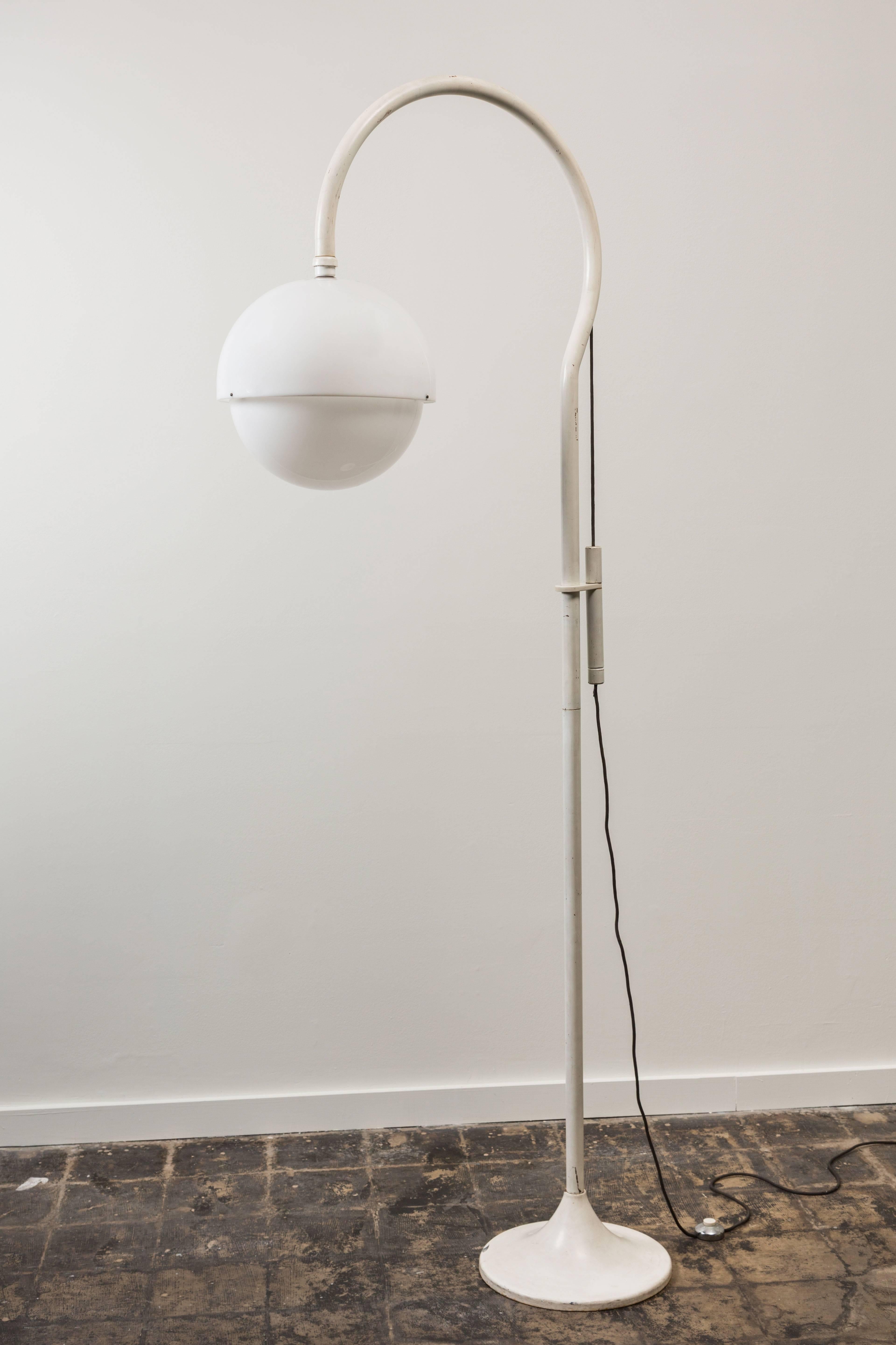 Painted Rare Floor Lamp by Luigi Bandini Buti for Kartell